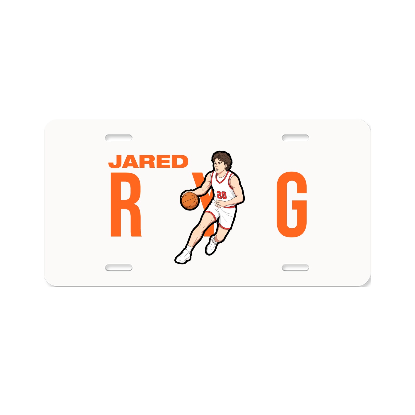 License Plate — Player Name in Classic