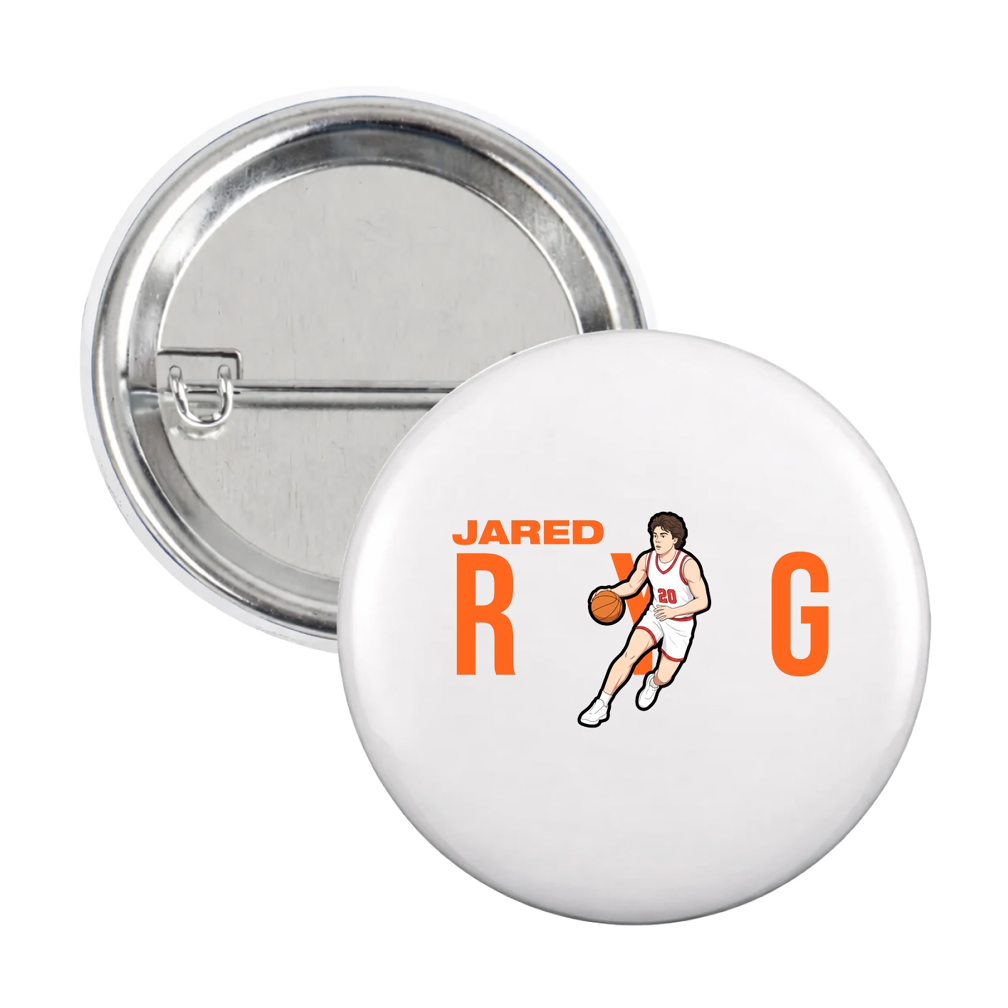 Game Day Button — Player Name in White