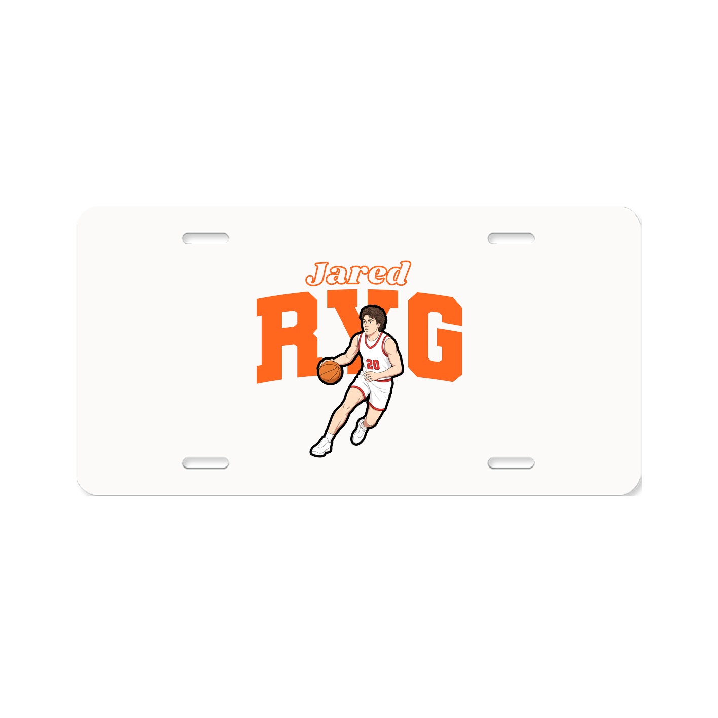 License Plate — Name Arch in Classic