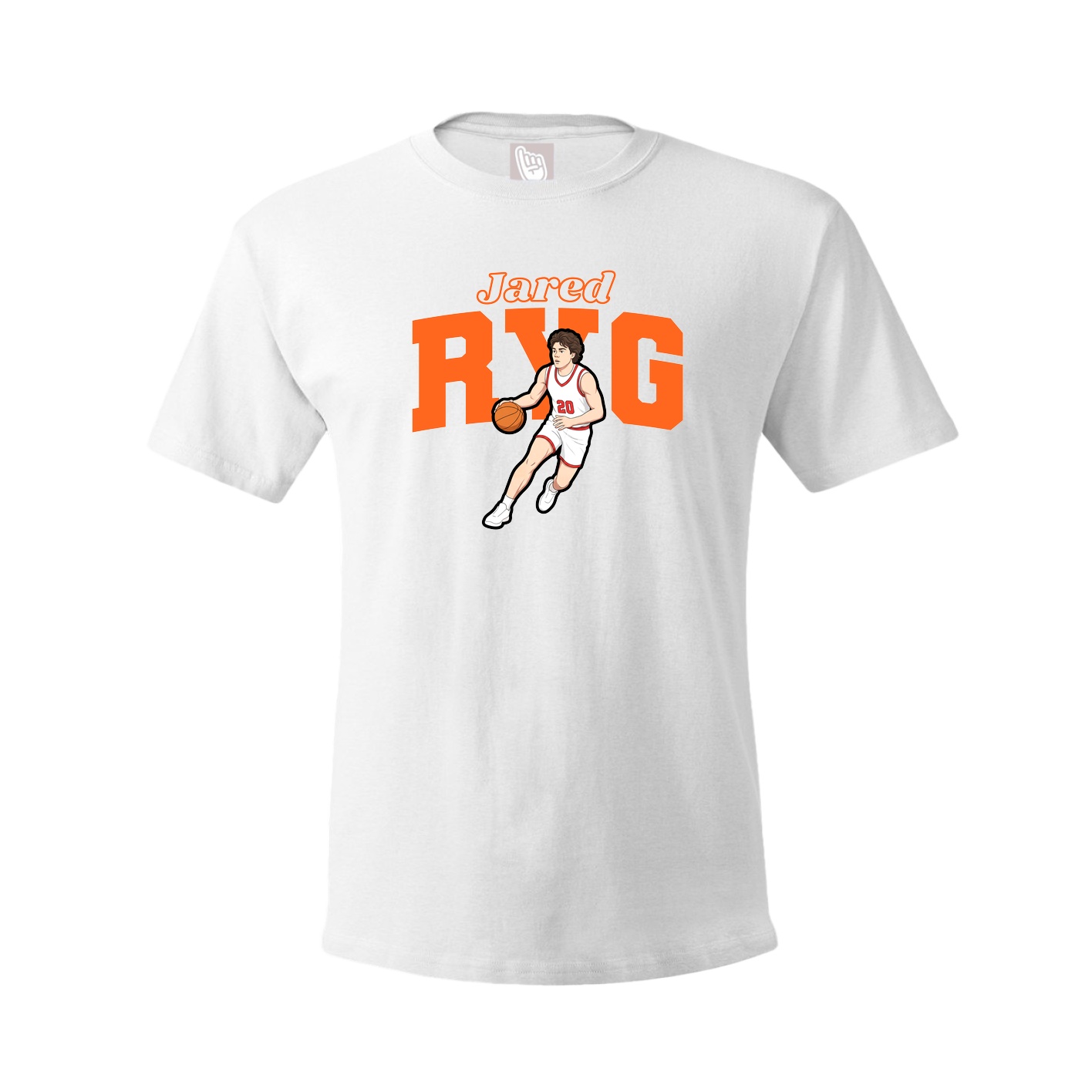 Tee — Name Arch in White