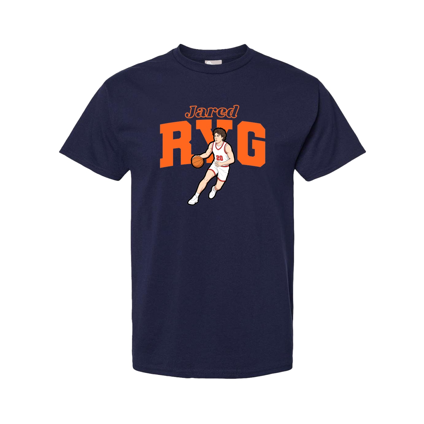 Youth Tee — Name Arch in Navy