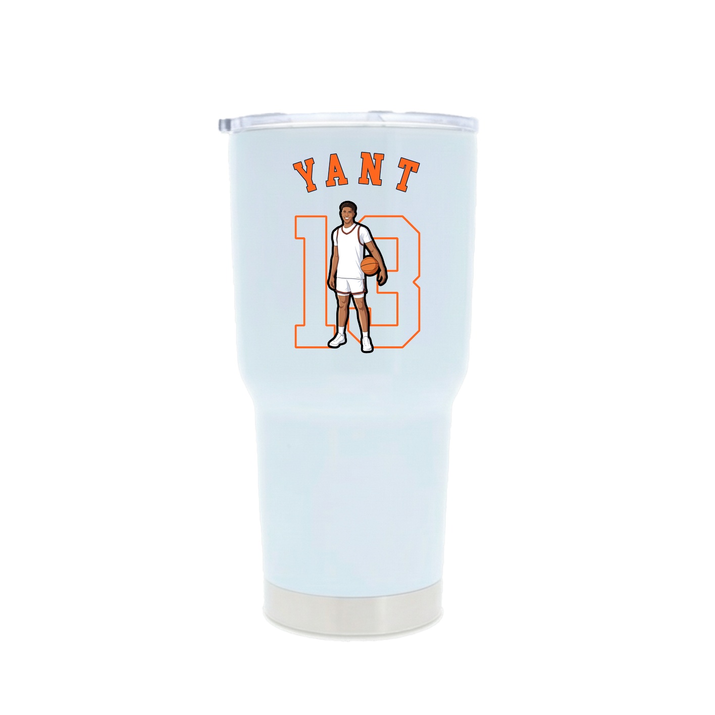30oz Stainless Steel Tumbler — Shirsey Arch in White