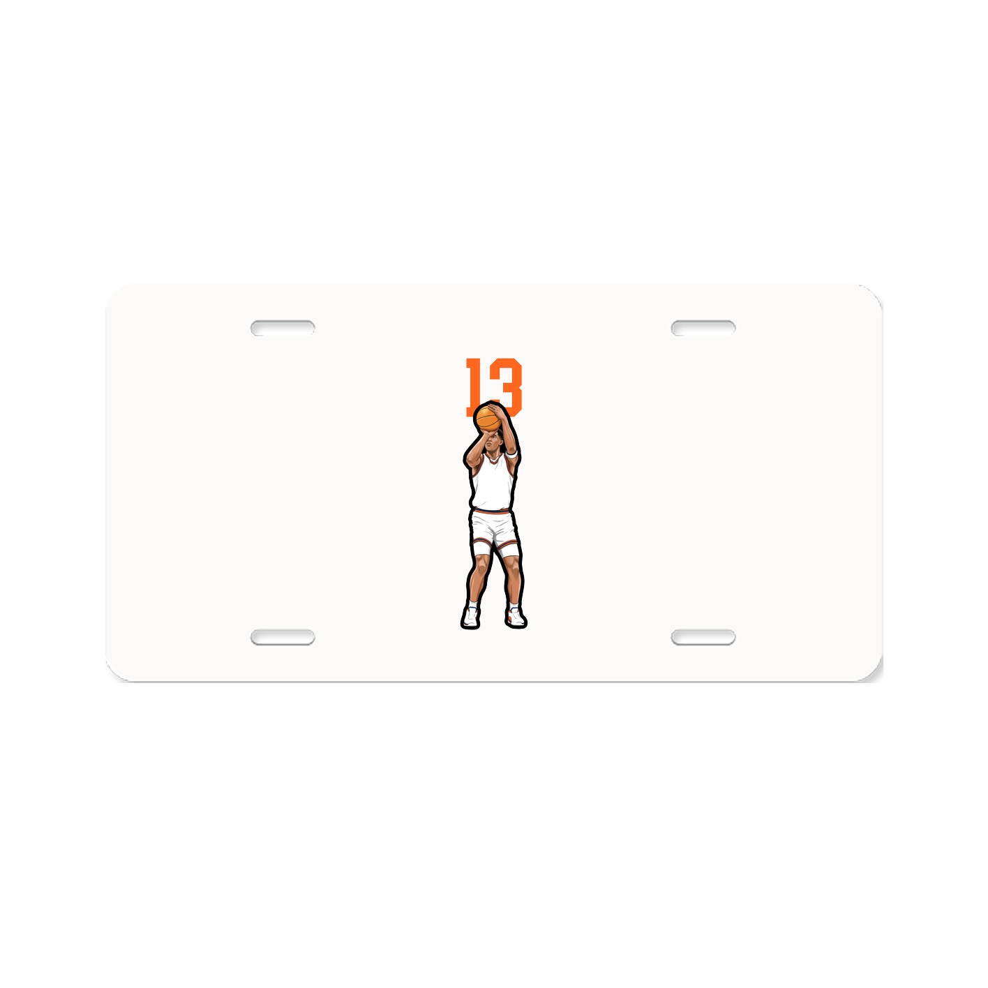 License Plate — Number Top in Classic