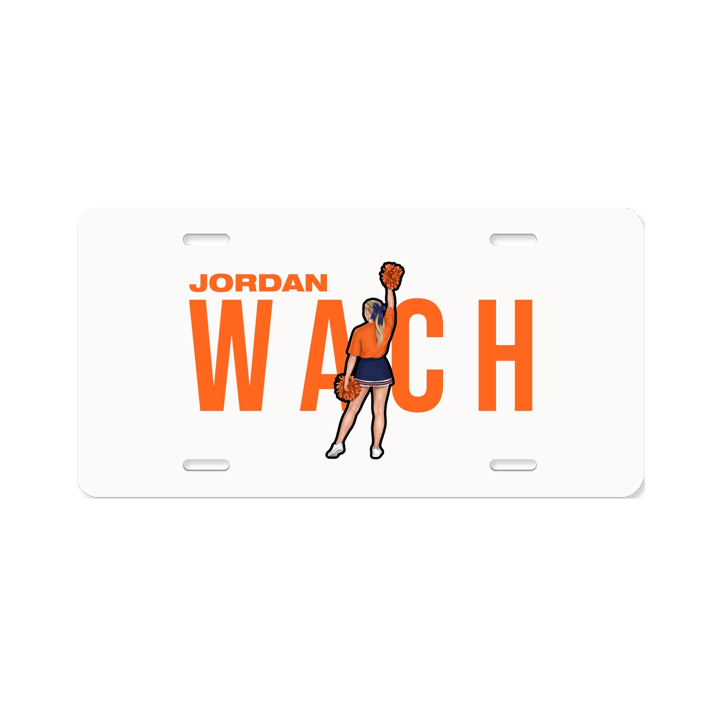 License Plate — Player Name in Classic