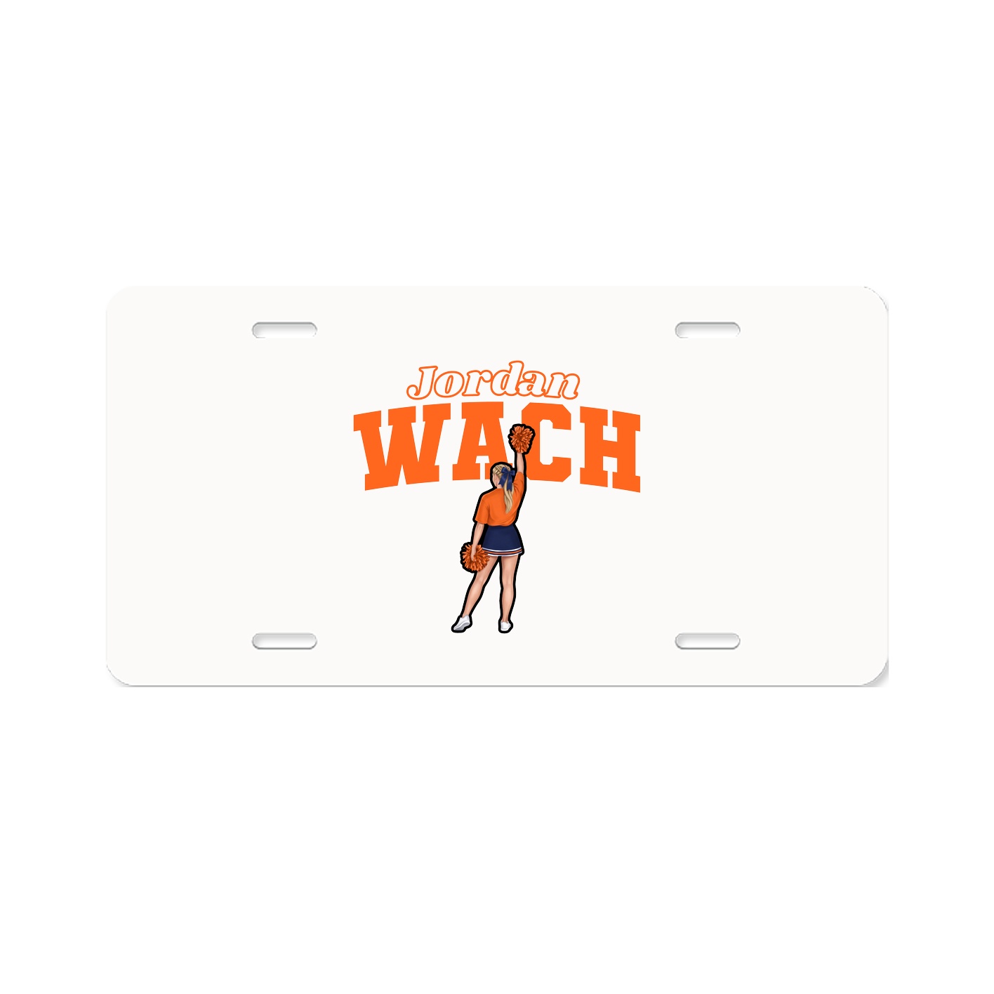 License Plate — Name Arch in Classic