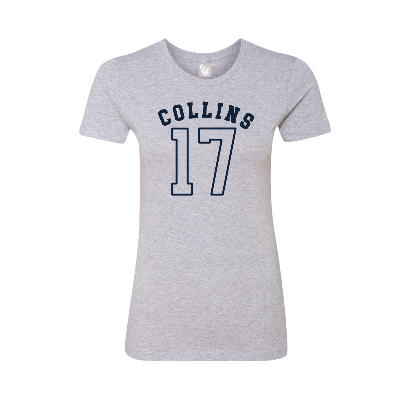 Fitted Women's Tee — Shirsey Arch in Grey
