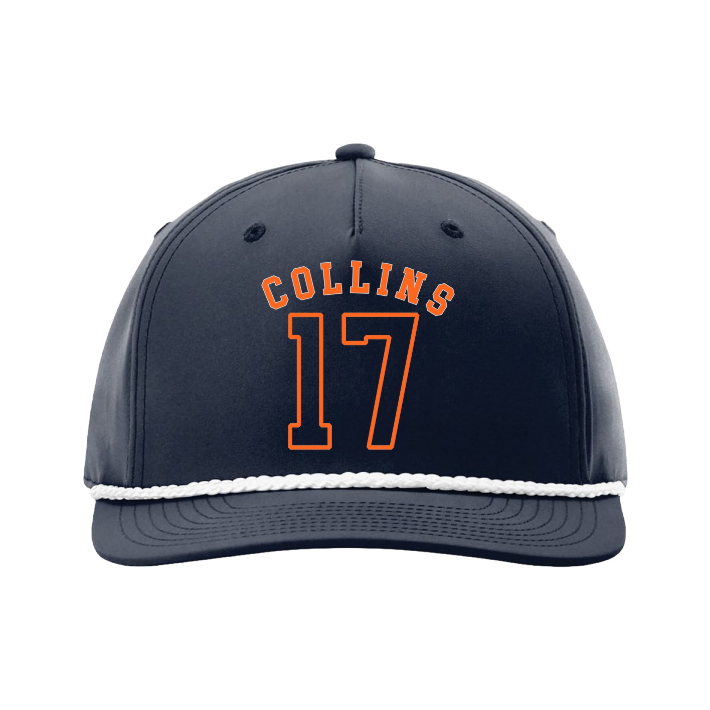 Five-Panel Classic Rope Cap — Shirsey Arch in Navy