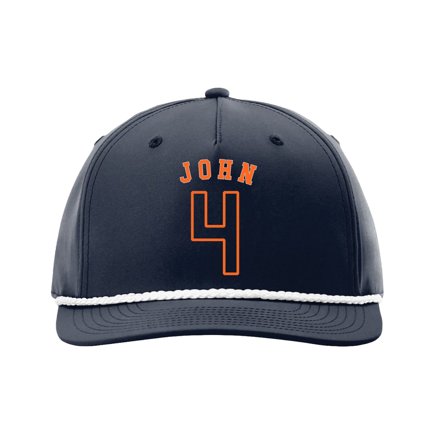 Five-Panel Classic Rope Cap — Shirsey Arch in Navy