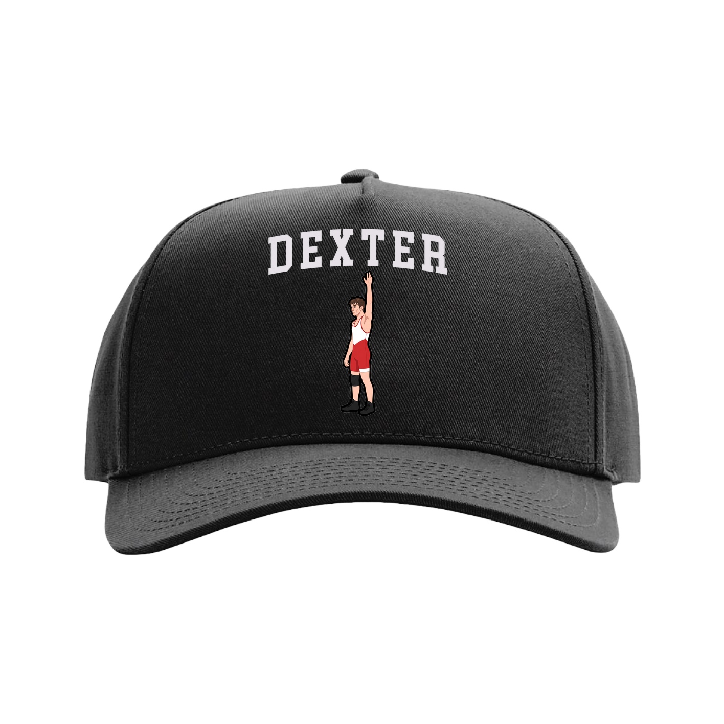 Full Fabric Five-Panel Champ Cap — Shirsey in Black