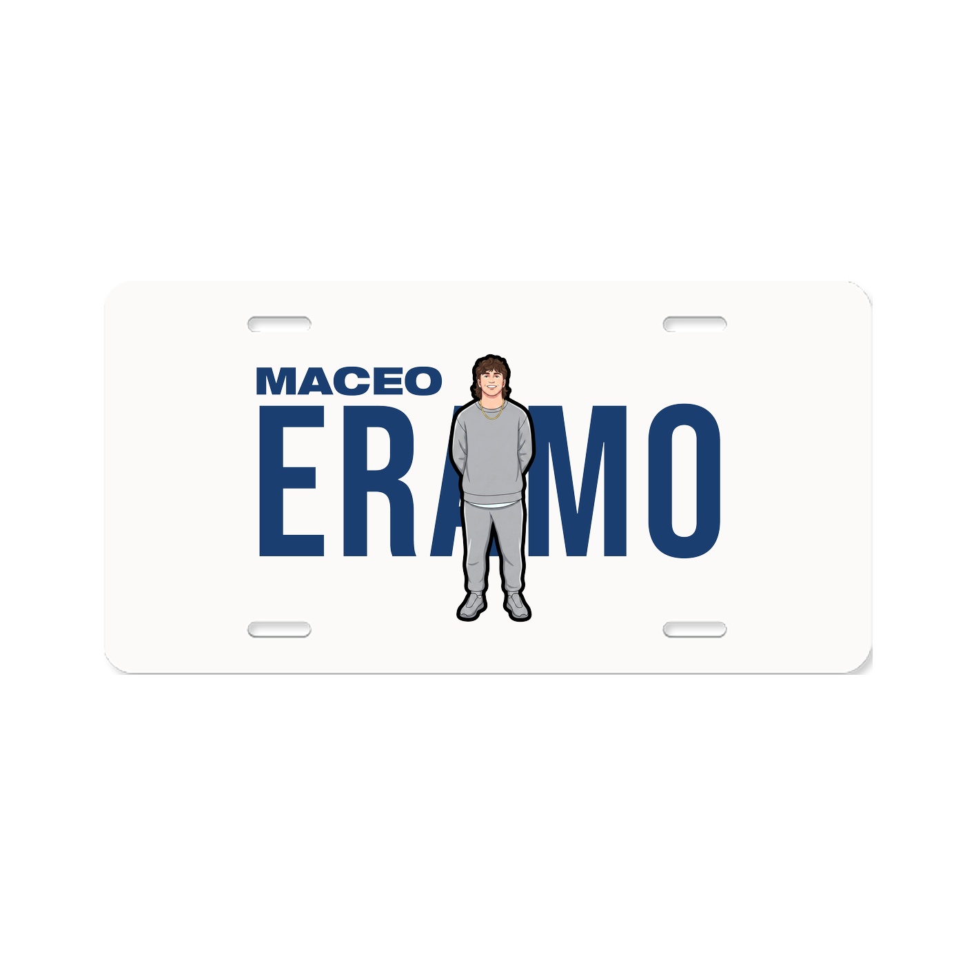 License Plate — Player Name in Classic