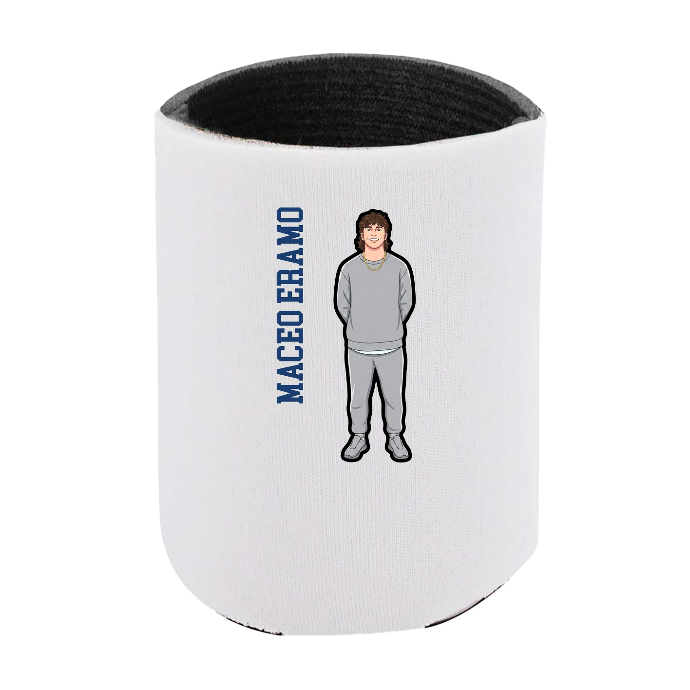 Can Holder — Name Vertical in White