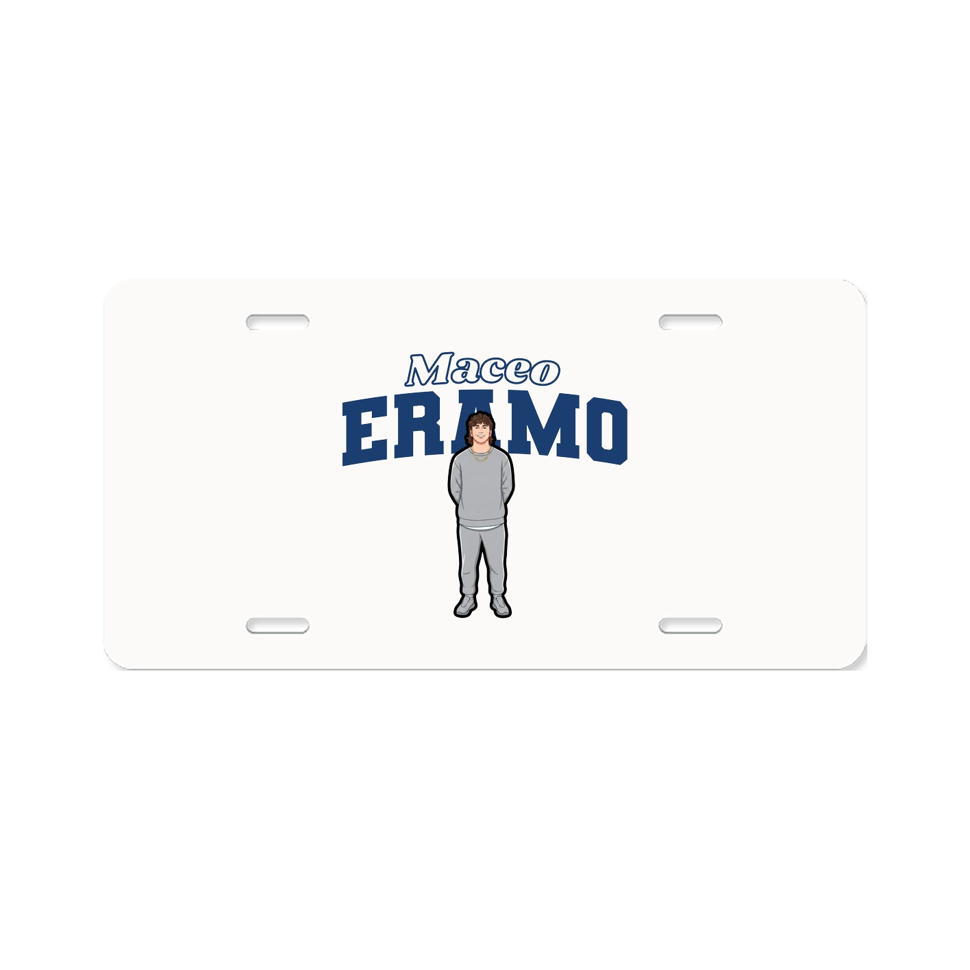 License Plate — Name Arch in Classic