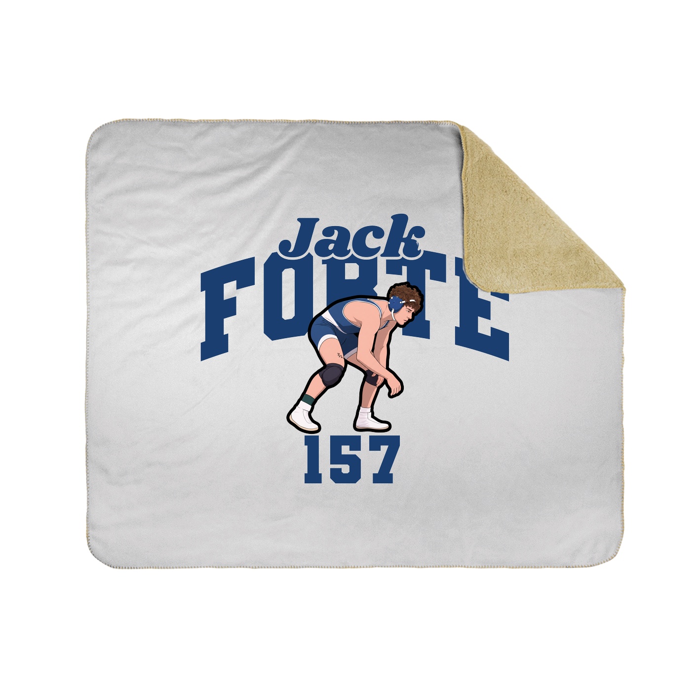 Throw Blanket — Signature Arch in White
