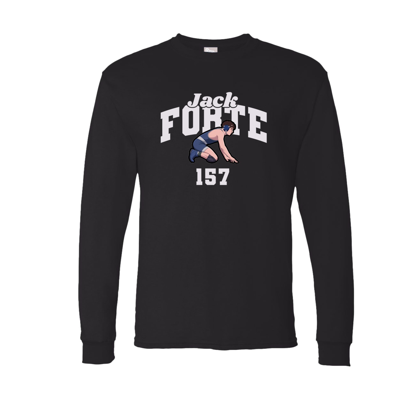 Long Sleeve Tee — Signature Arch in Black
