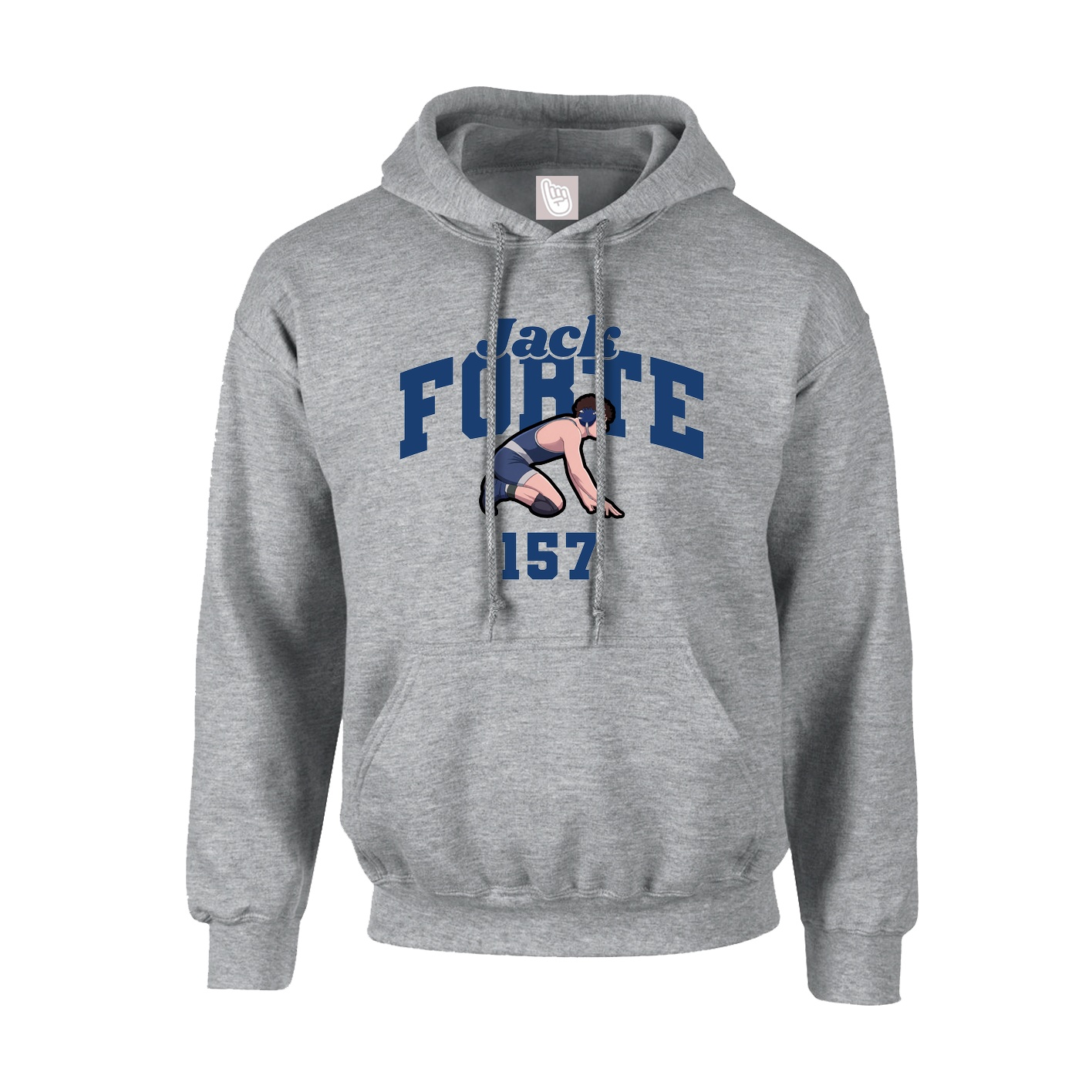Hoodie — Signature Arch in Grey
