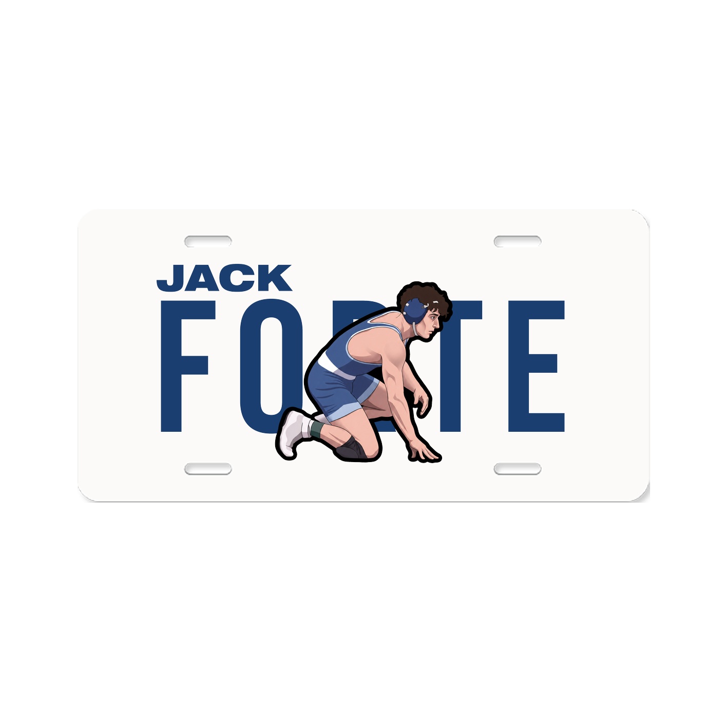 License Plate — Player Name in Classic