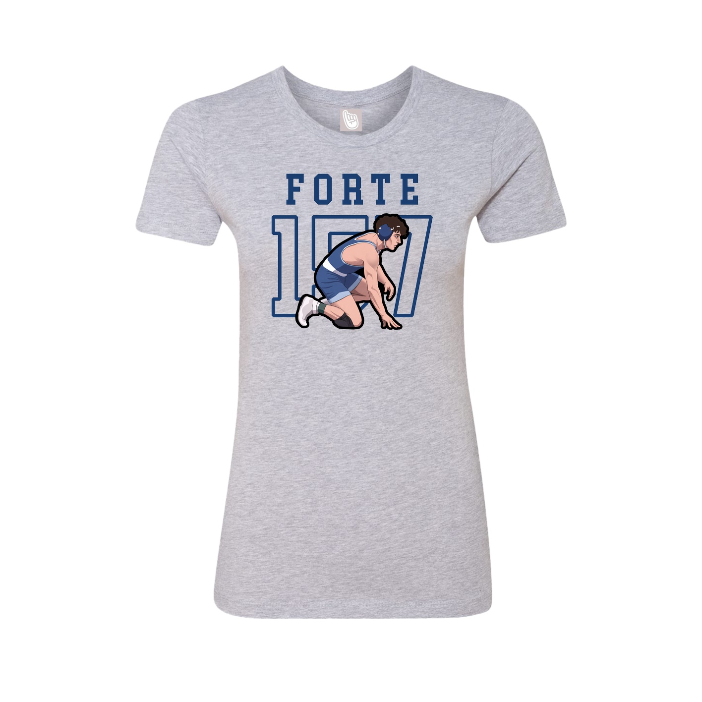 Fitted Women's Tee — Shirsey in Grey