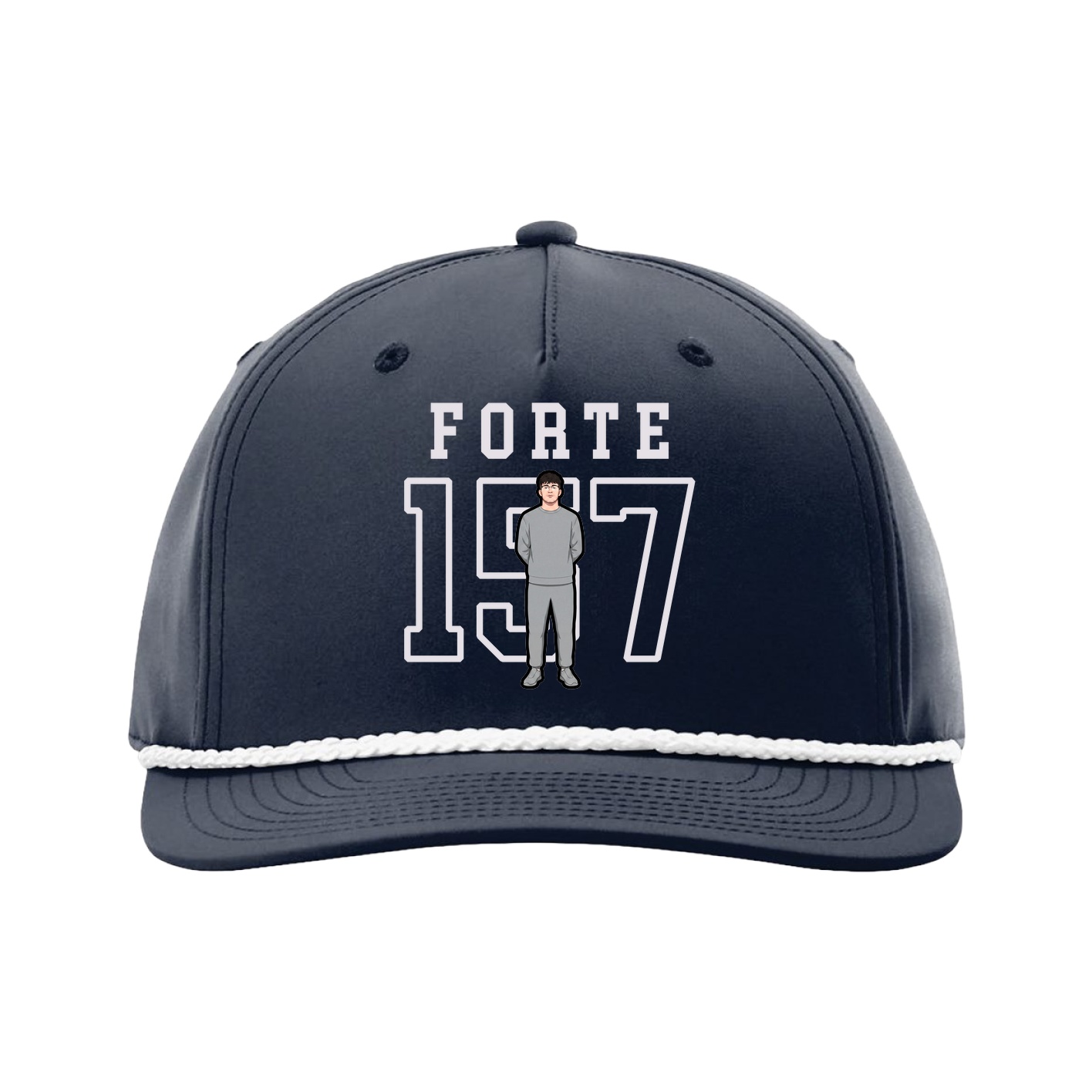 Five-Panel Classic Rope Cap — Shirsey in Navy