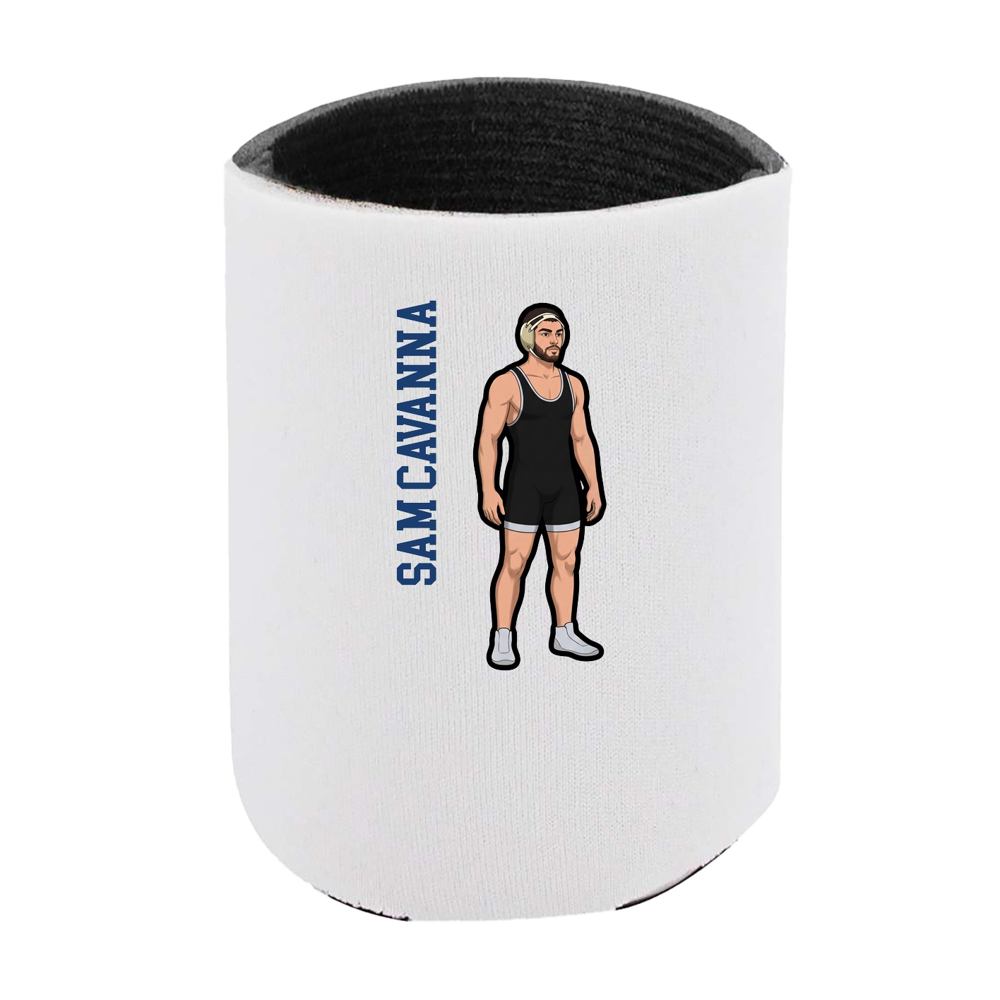 Can Holder — Name Vertical in White