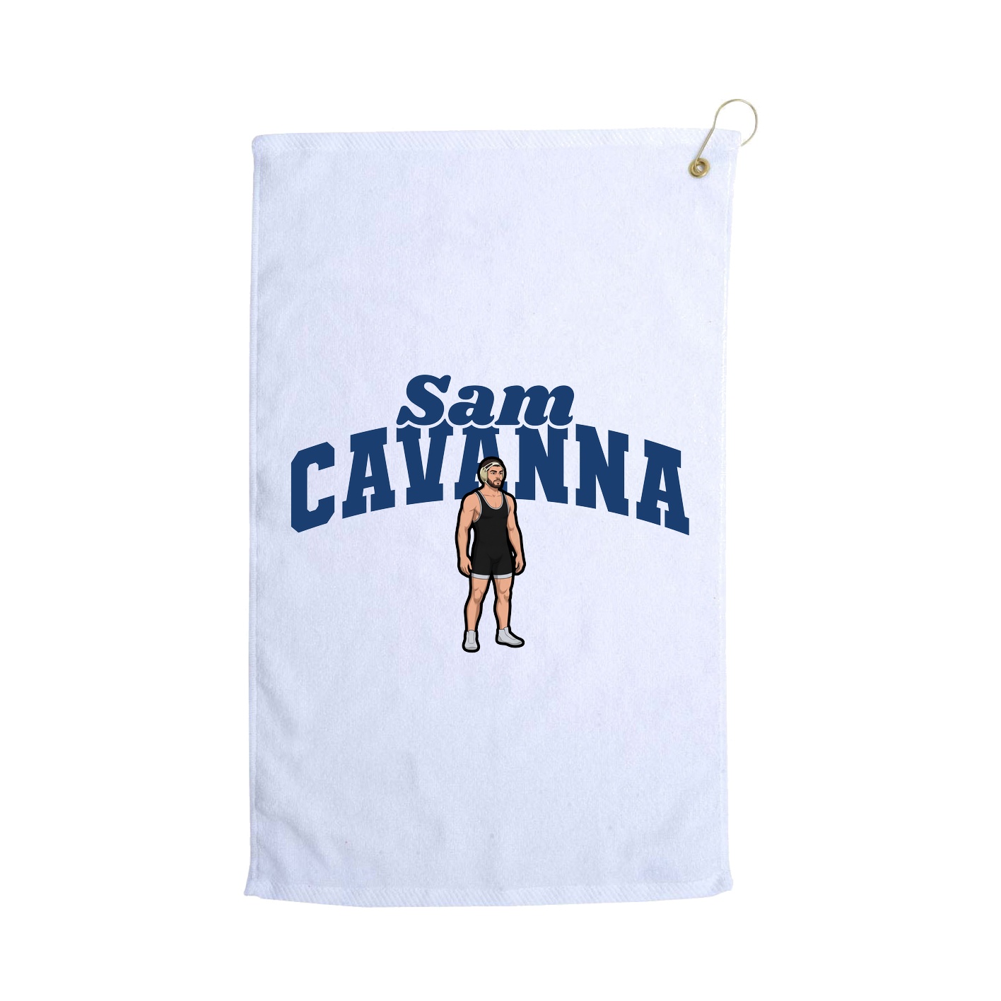 Golf Towel — Signature Arch in White