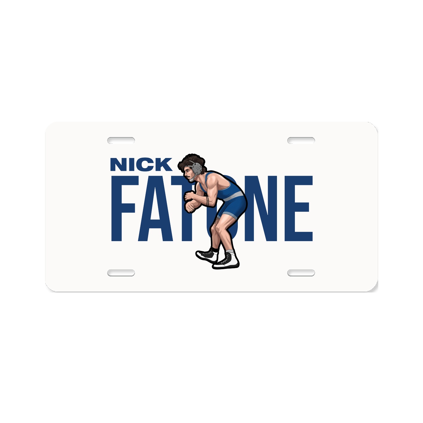 License Plate — Player Name in Classic