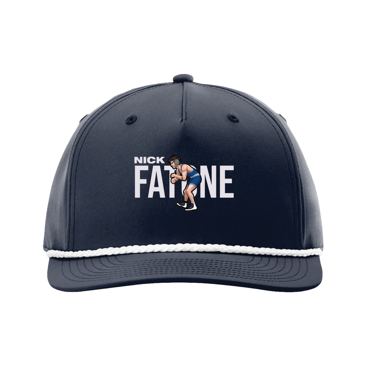 Five-Panel Classic Rope Cap — Player Name in Navy