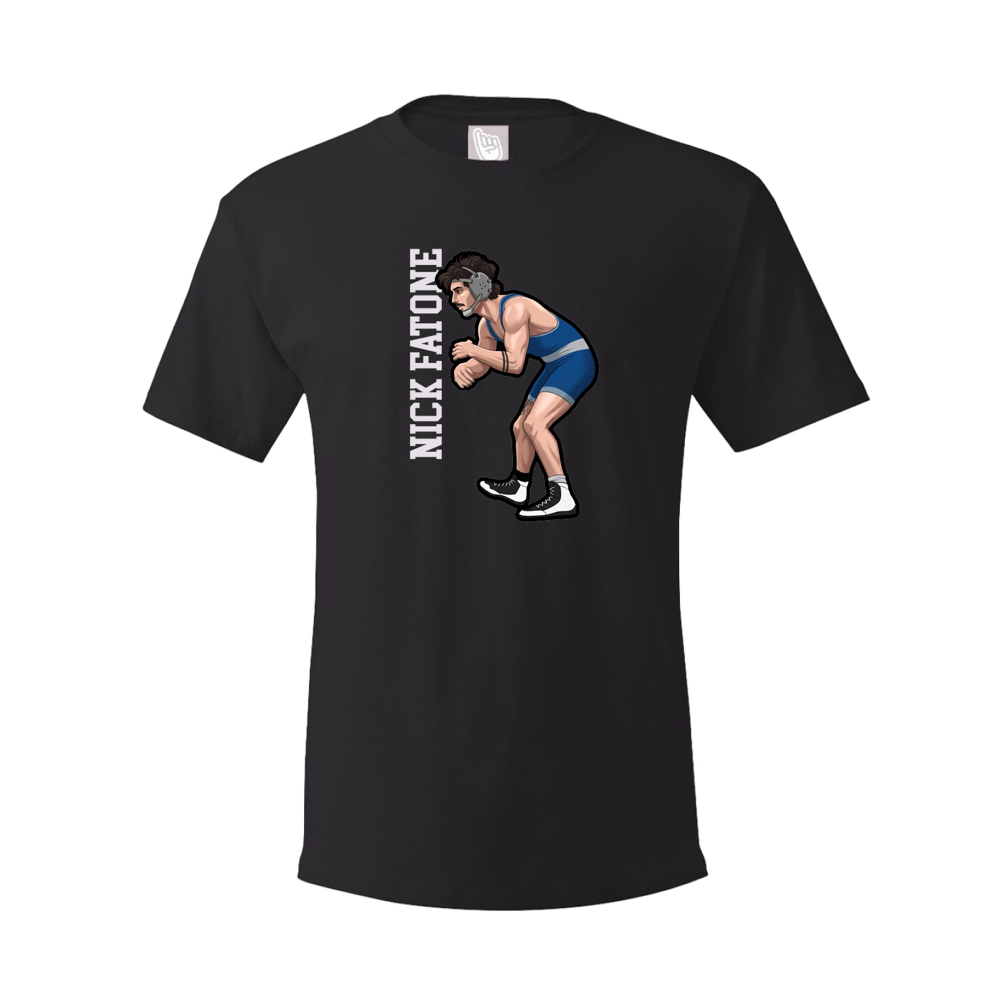 Tee — Name Vertical in Black