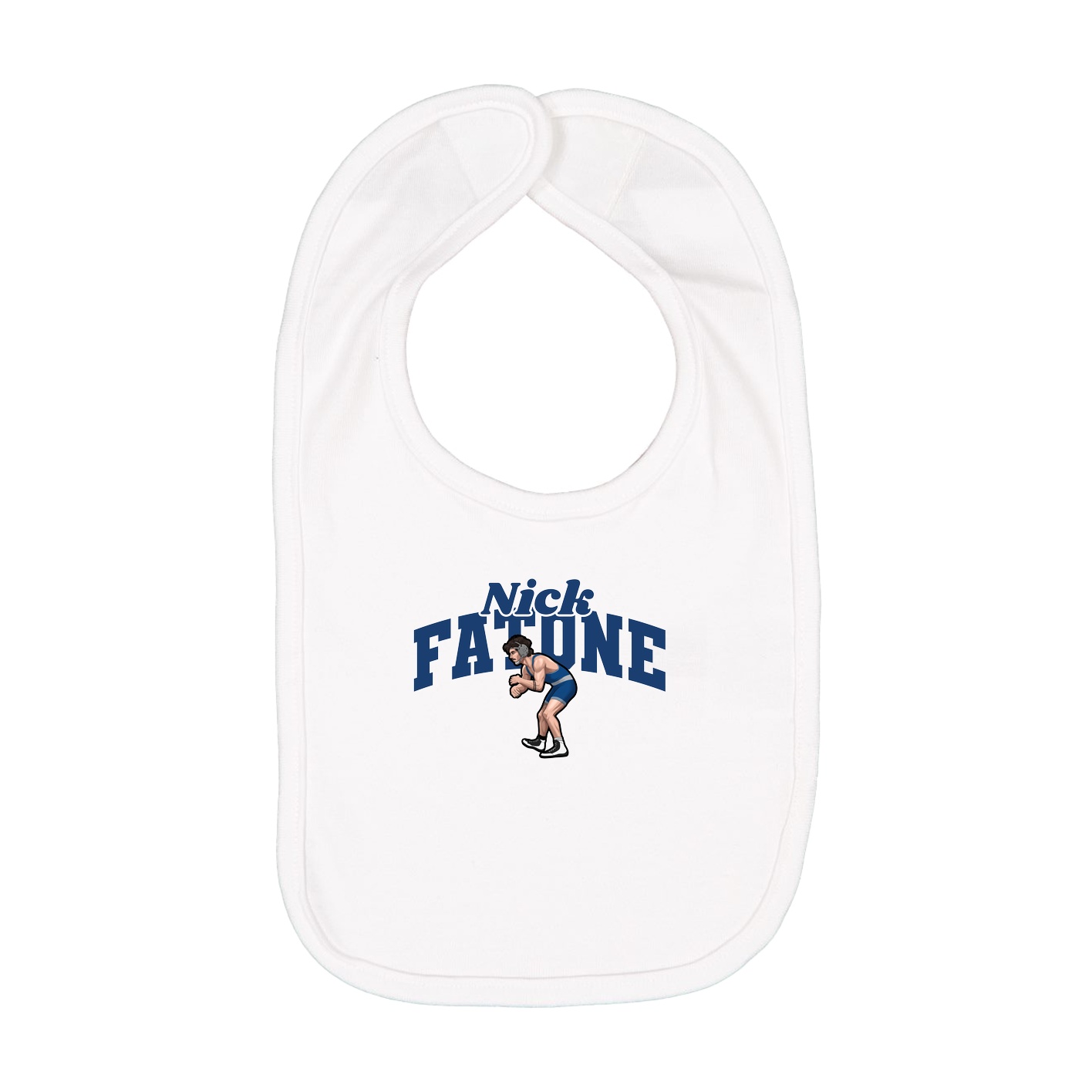 Infant Bib — Signature Arch in White