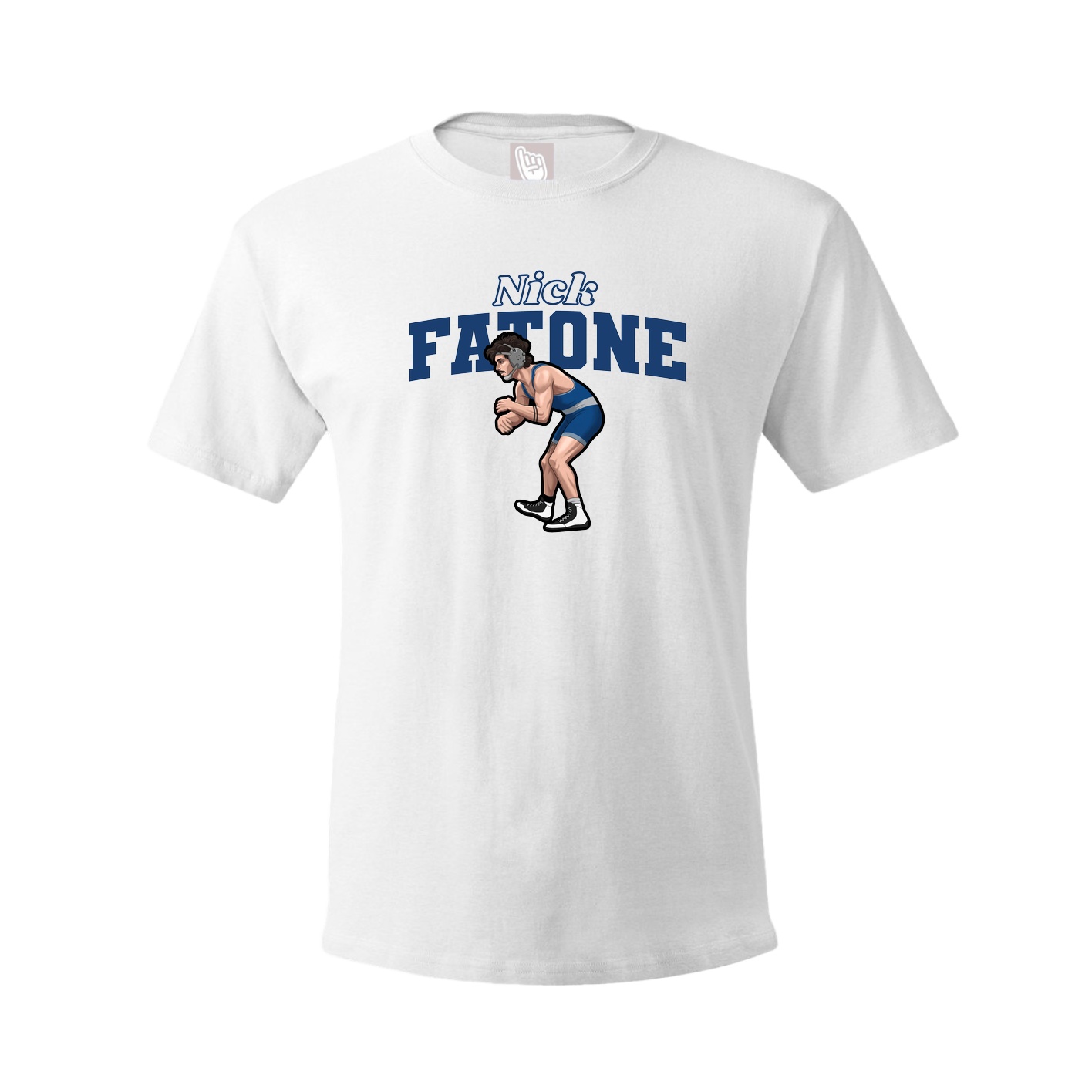 Youth Tee — Name Arch in White
