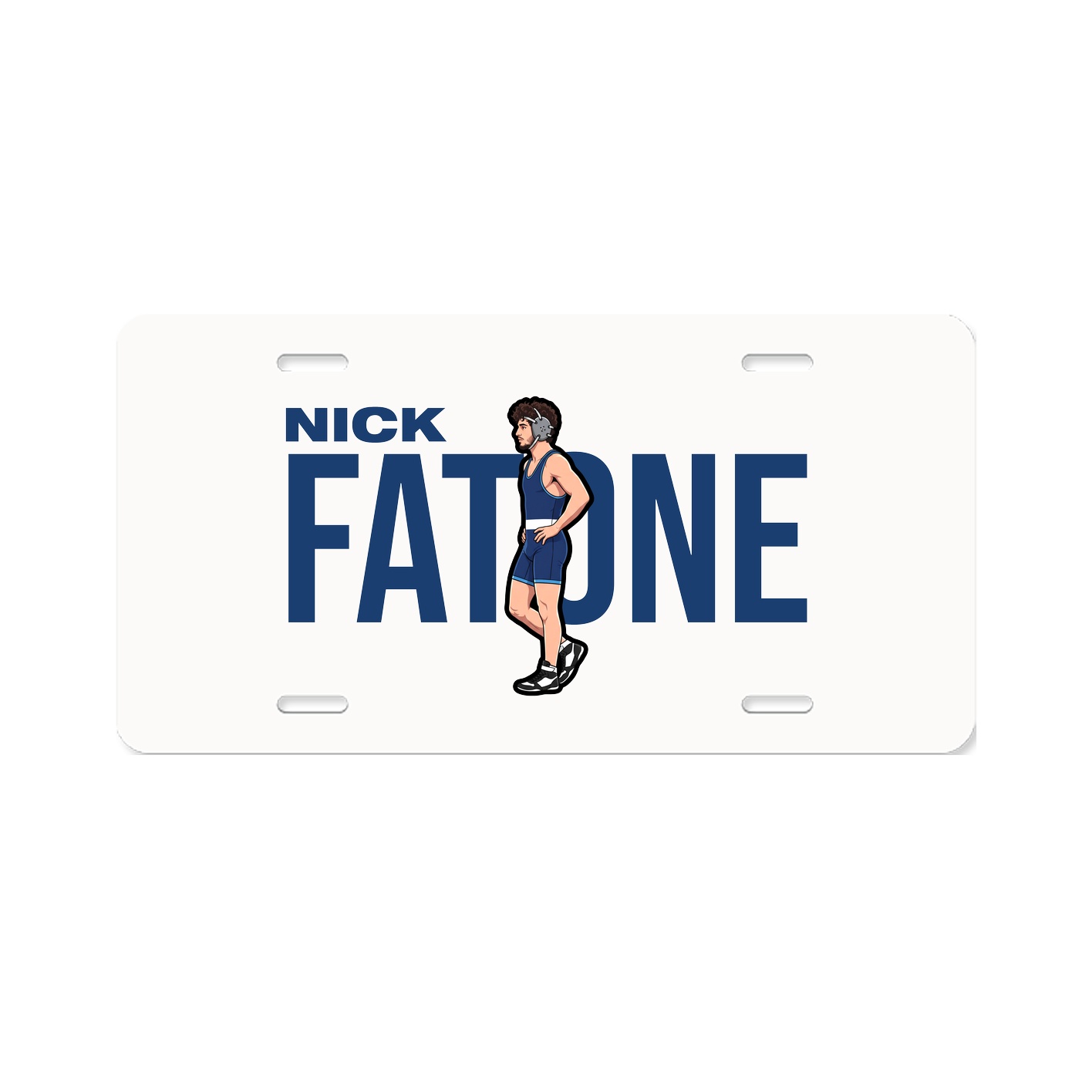 License Plate — Player Name in Classic