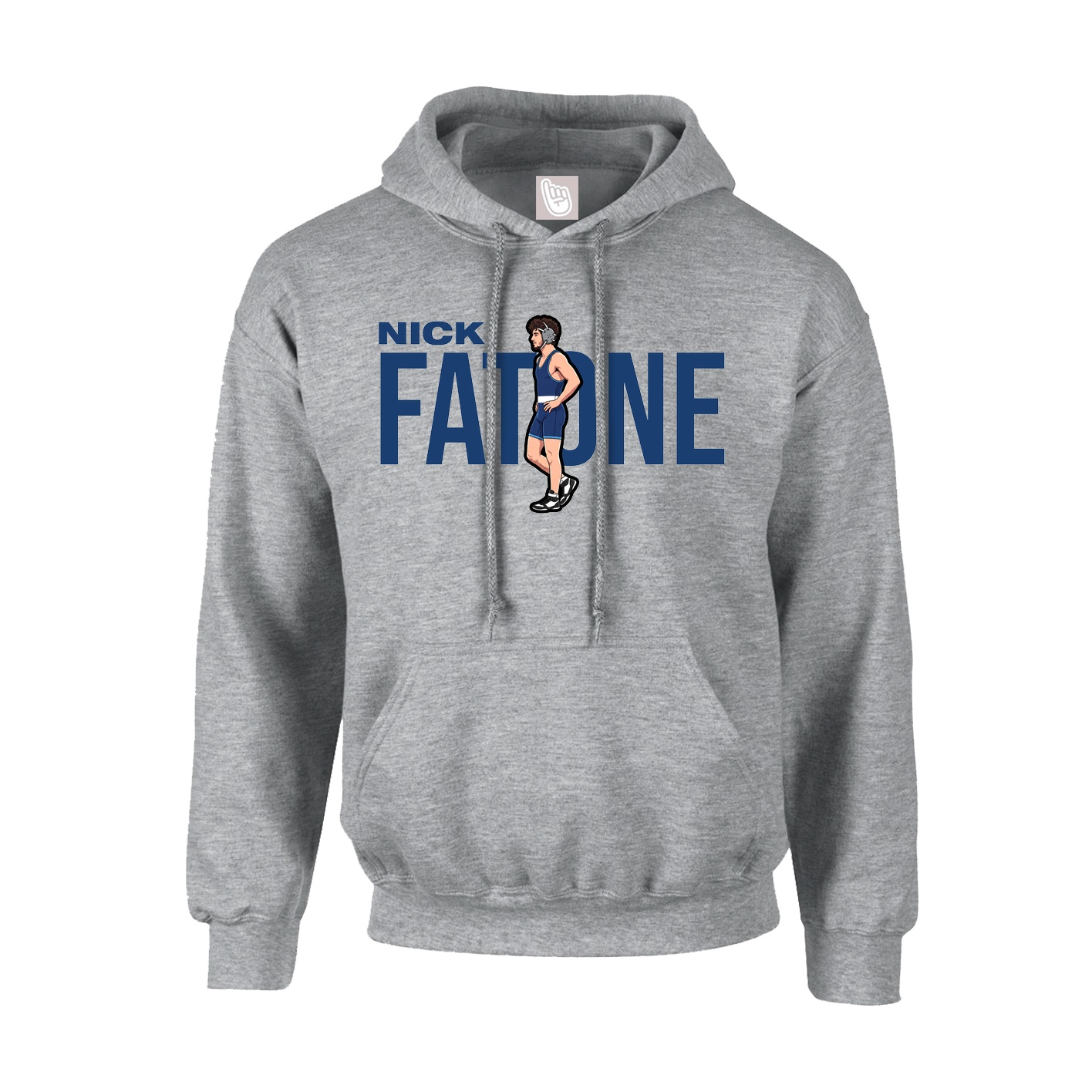 Youth Hoodie — Player Name in Grey