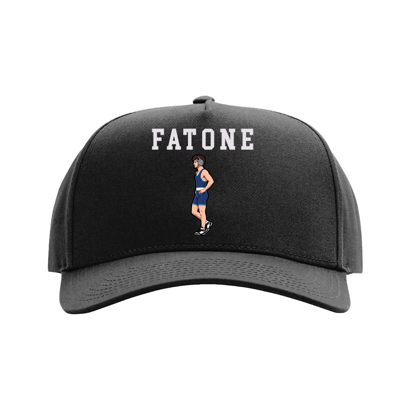 Full Fabric Five-Panel Champ Cap — Shirsey in Black