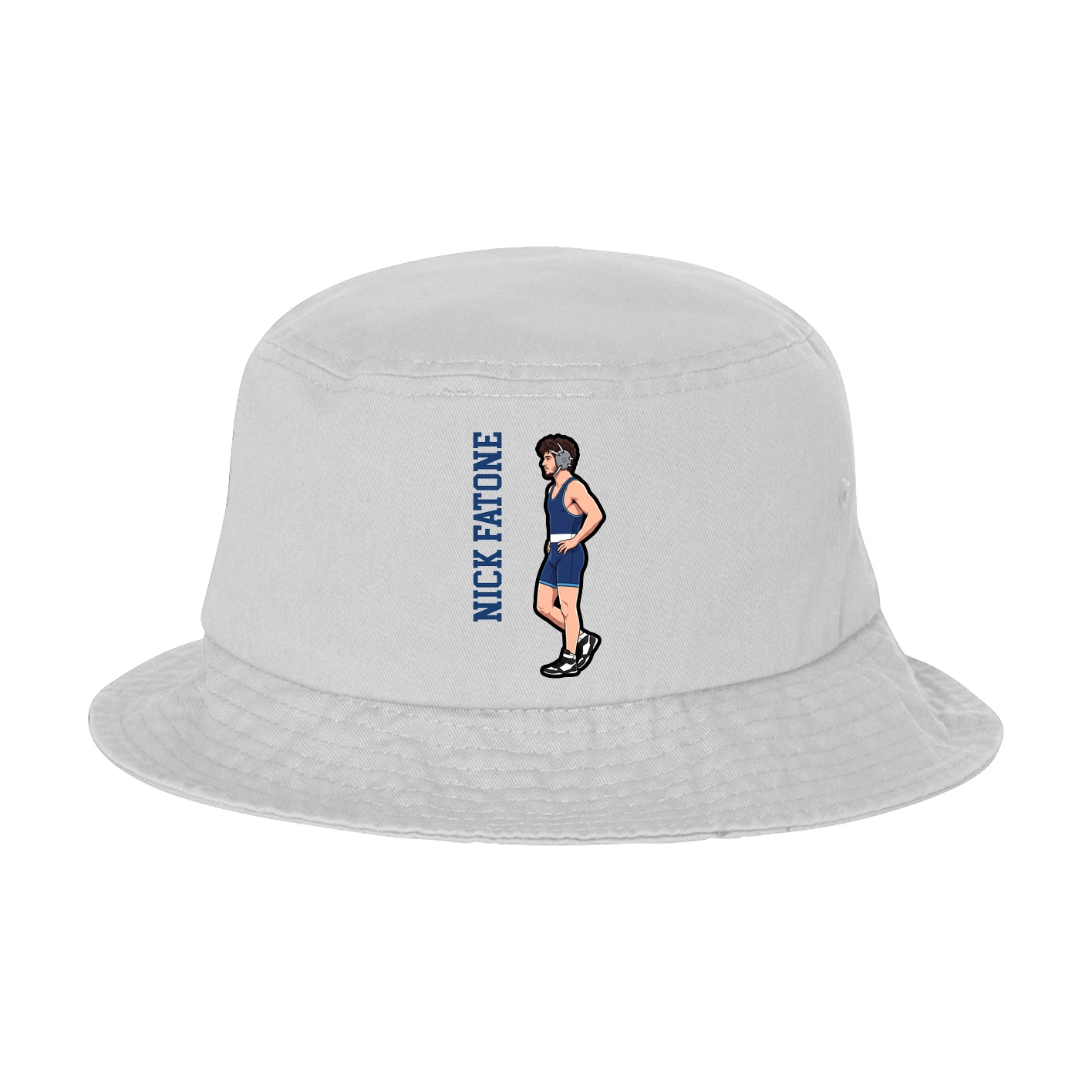 Bucket Cap — Name Vertical in White