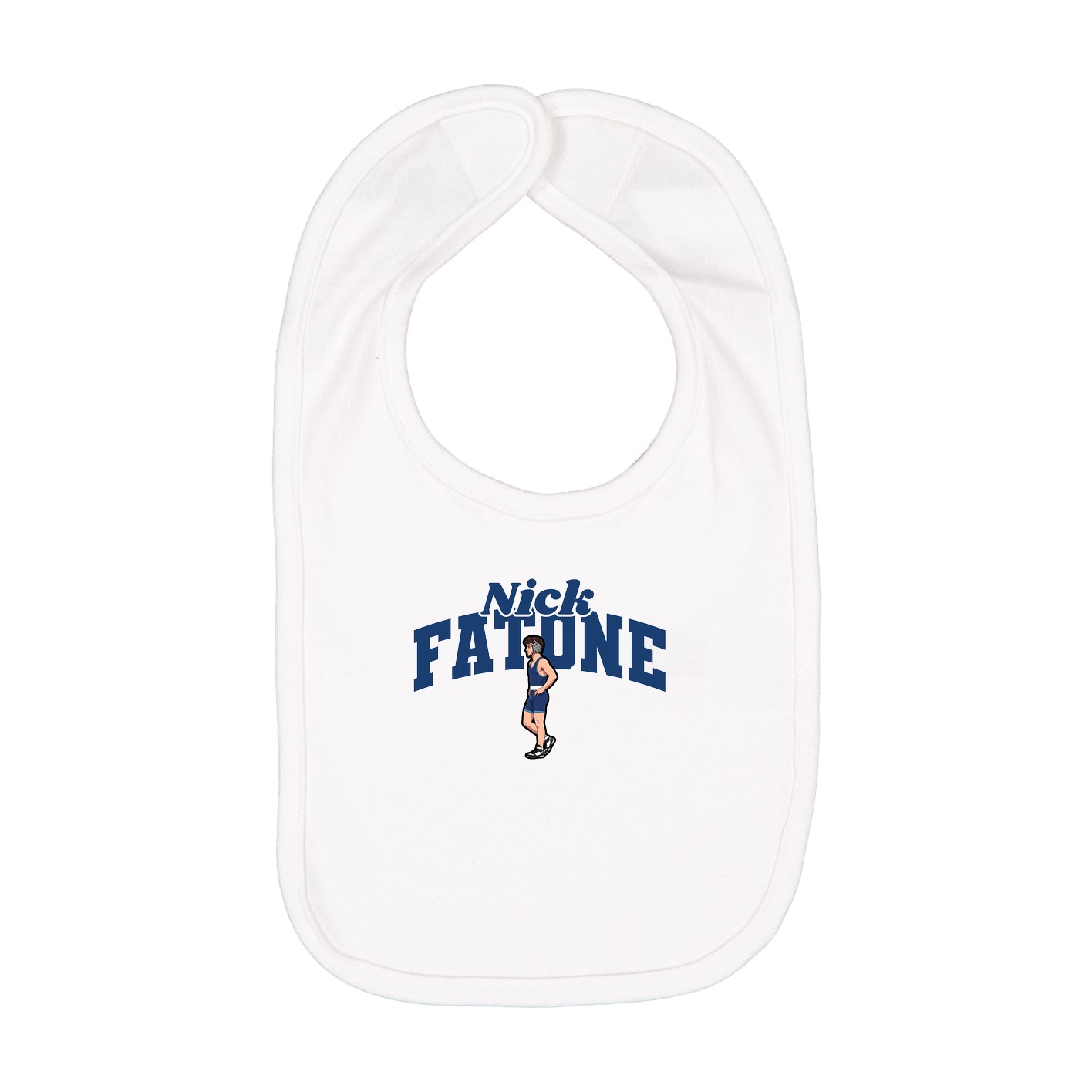 Infant Bib — Signature Arch in White