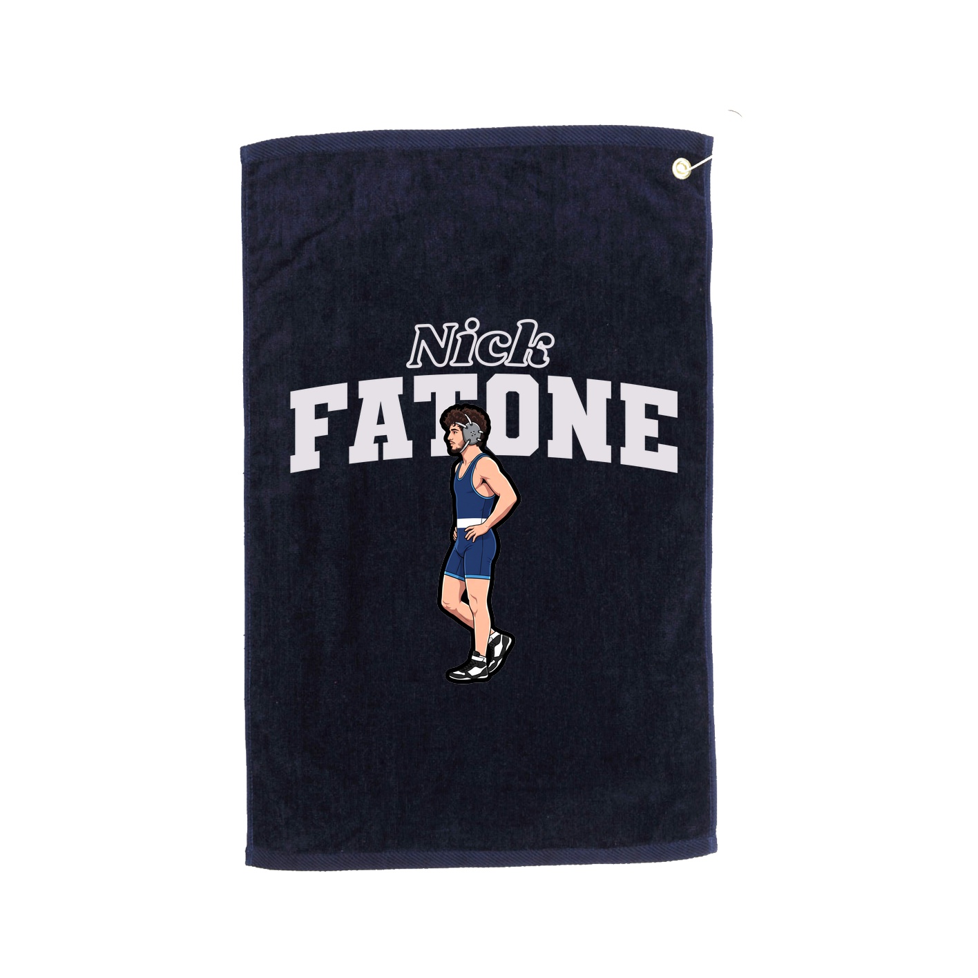 Golf Towel — Name Arch in Navy