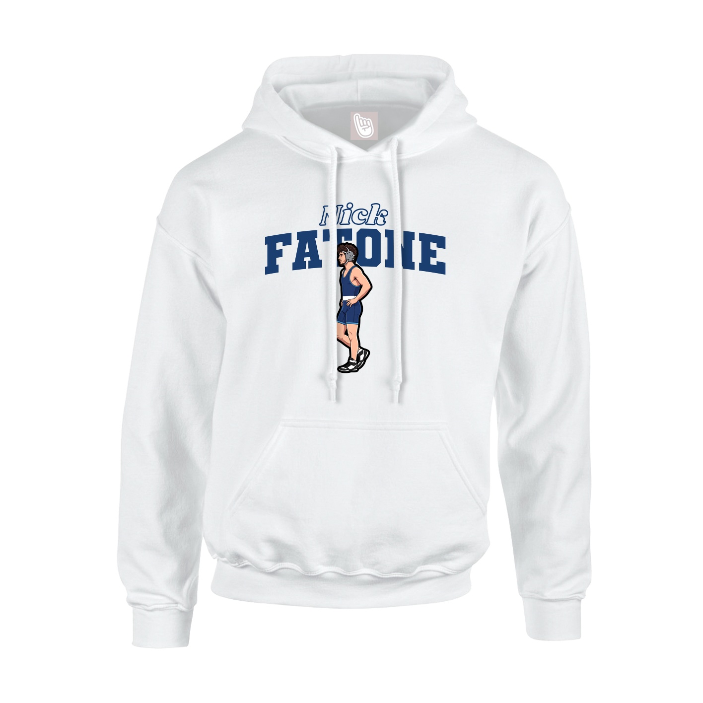 Hoodie — Name Arch in White