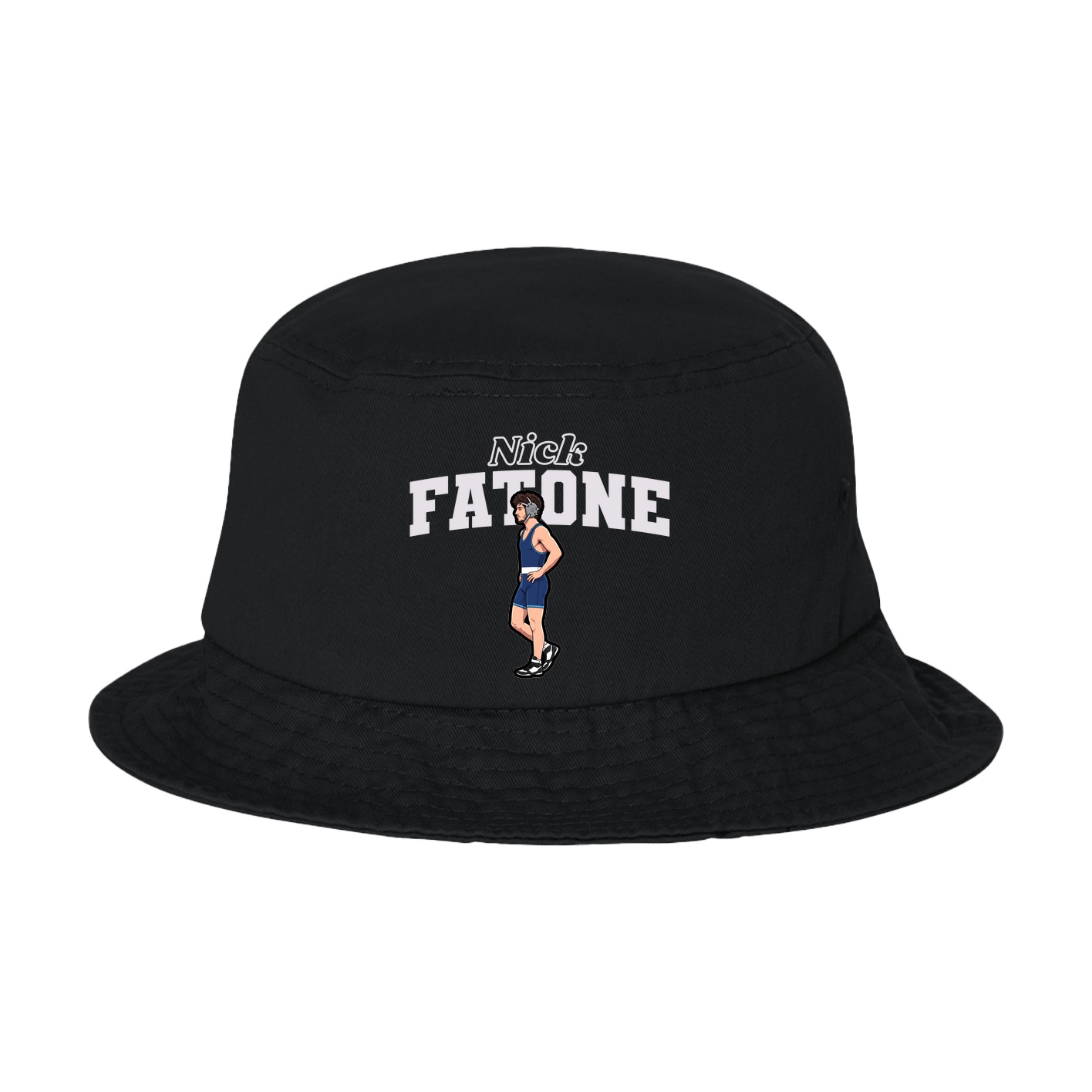 Bucket Cap — Name Arch in Black