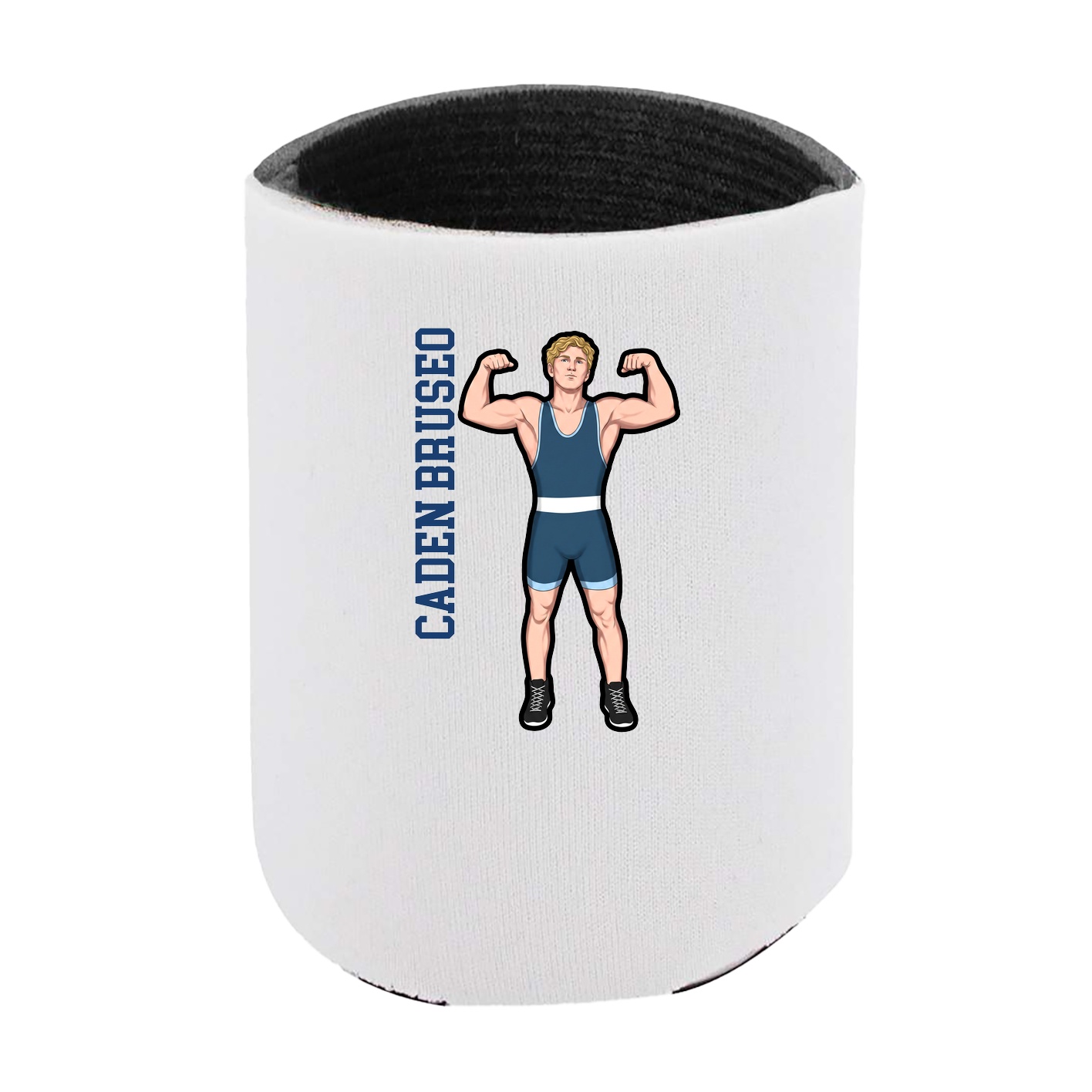 Can Holder — Name Vertical in White
