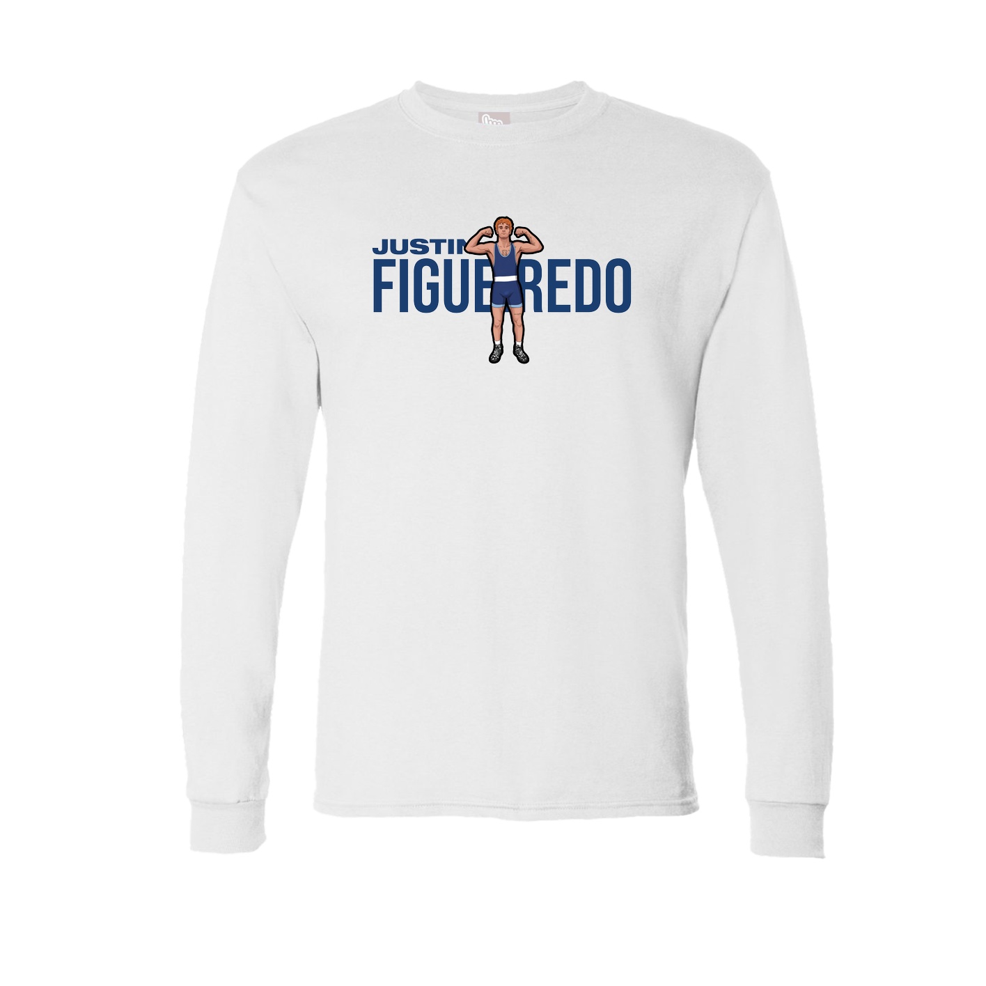 Long Sleeve Tee — Player Name in White