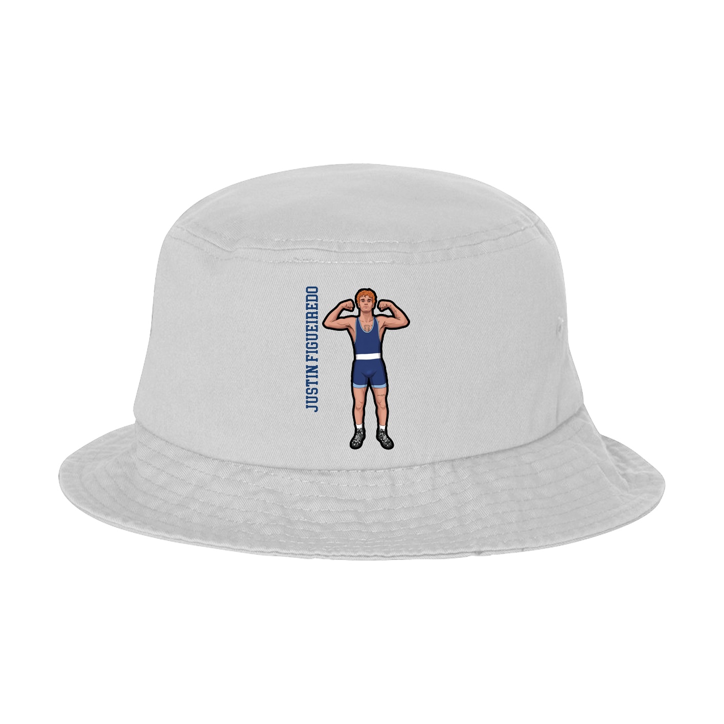 Bucket Cap — Name Vertical in White
