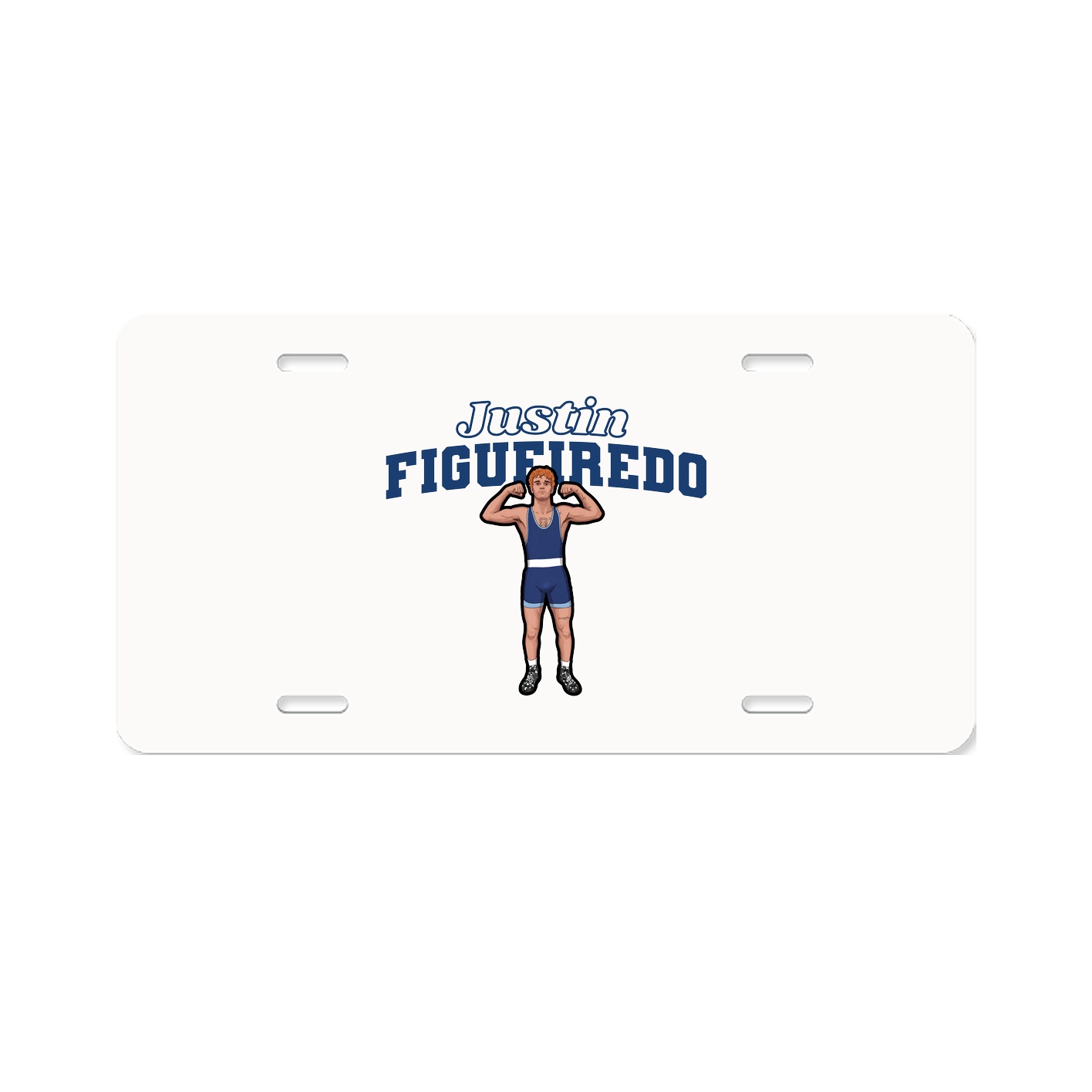 License Plate — Name Arch in Classic