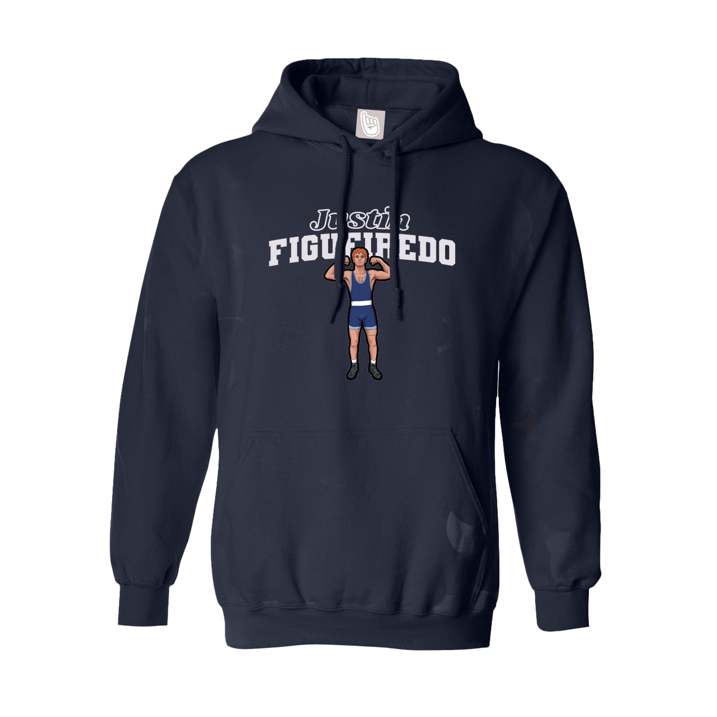 Hoodie — Name Arch in Navy