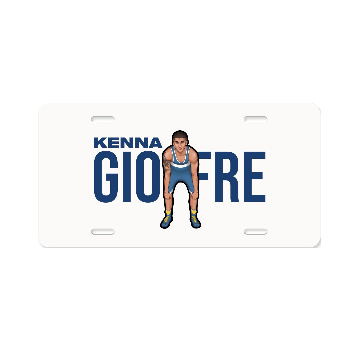 License Plate — Player Name in Classic