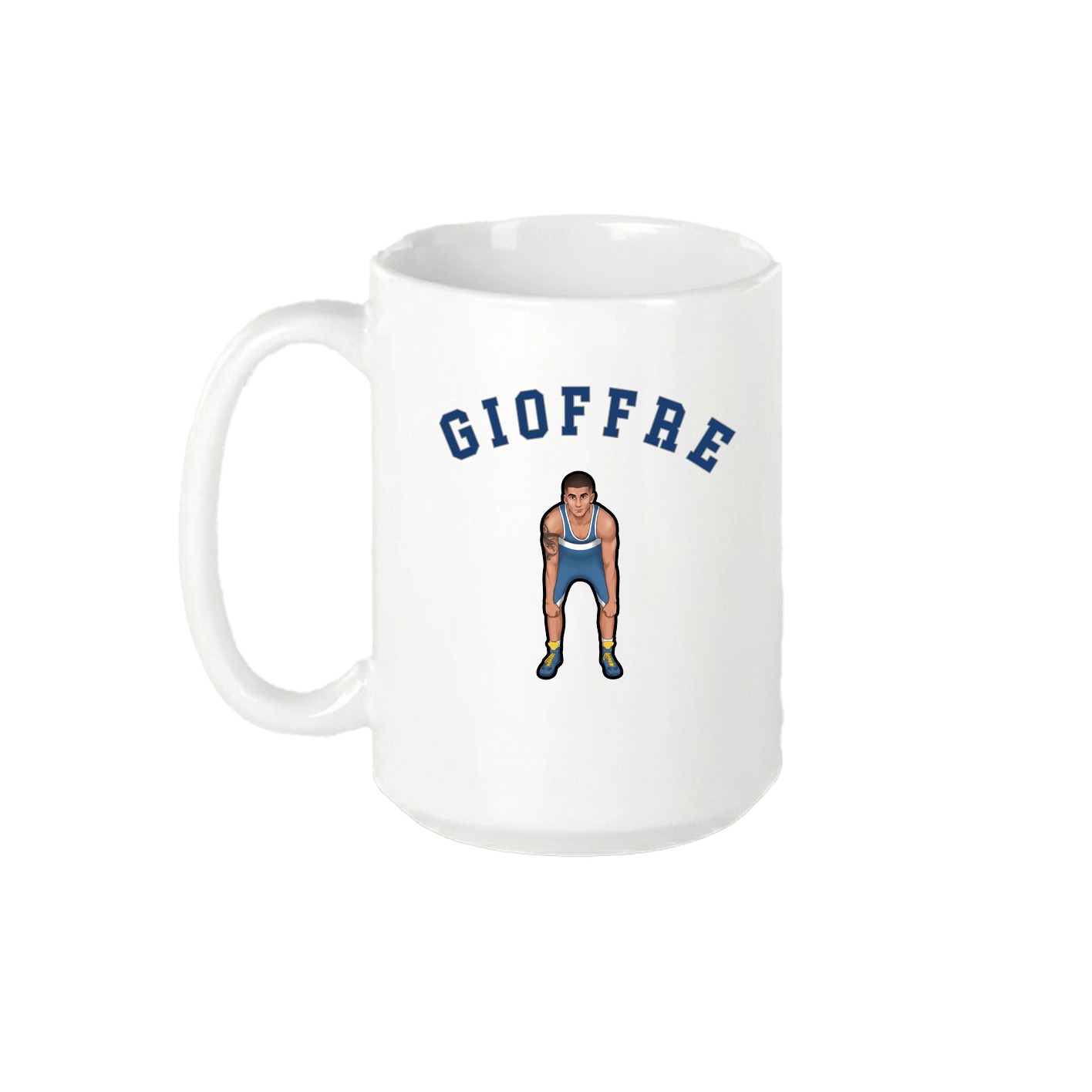 15oz Coffee Mug — Shirsey Arch in White