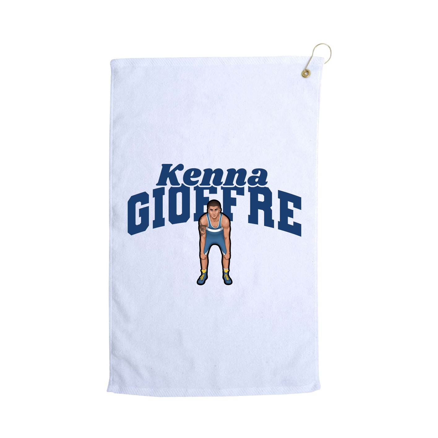 Golf Towel — Signature Arch in White