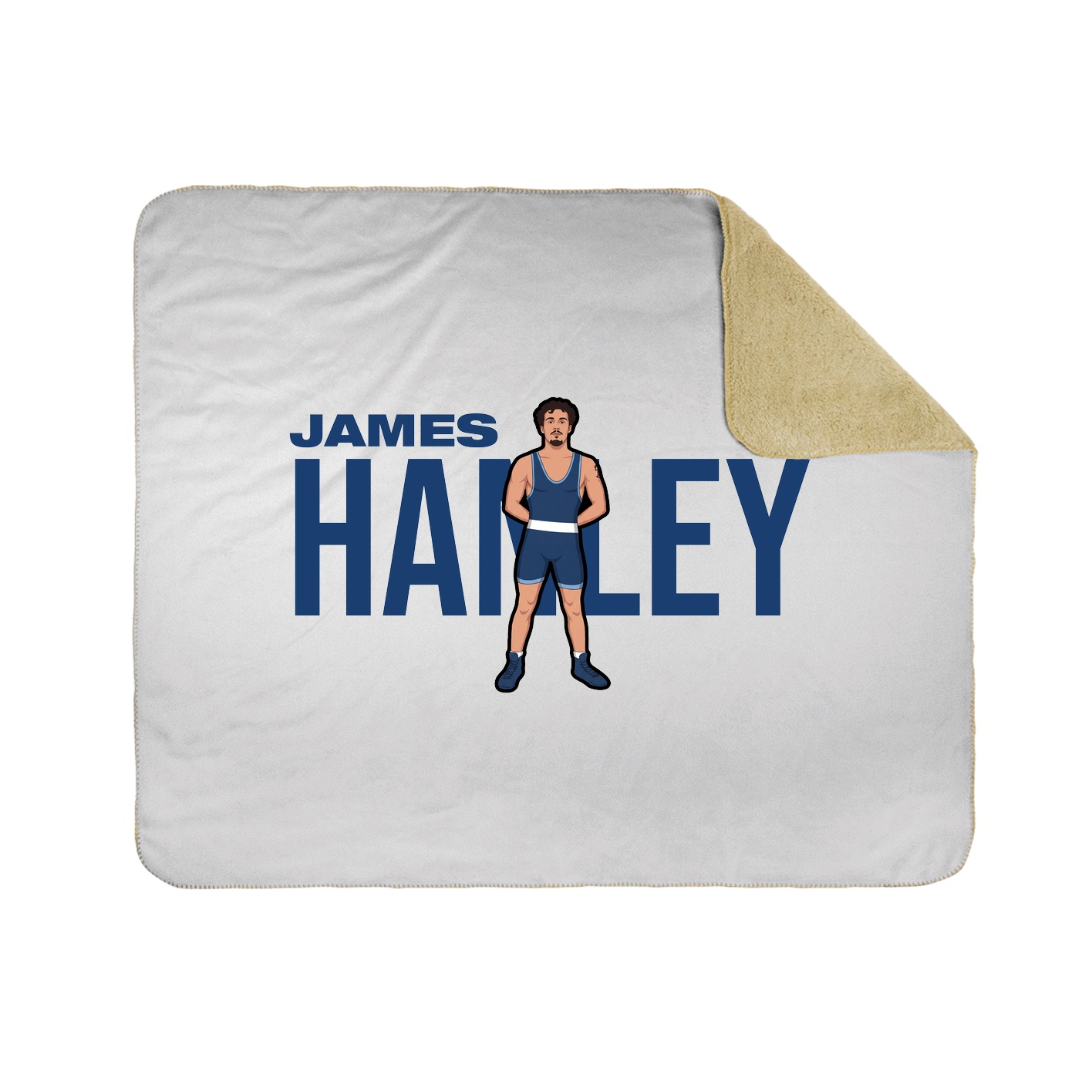 Throw Blanket — Player Name in White