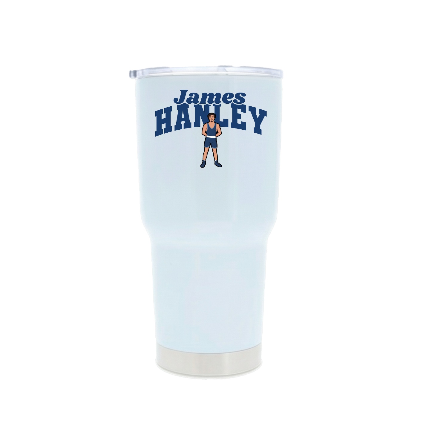 30oz Stainless Steel Tumbler — Signature Arch in White
