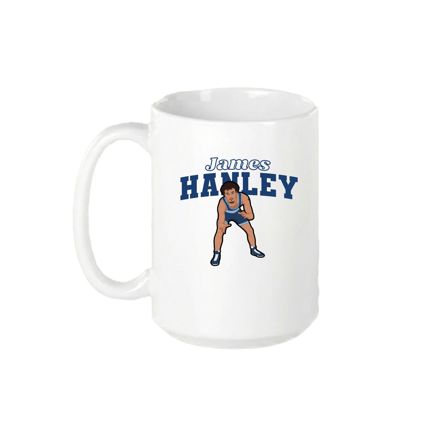 15oz Coffee Mug — Name Arch in White