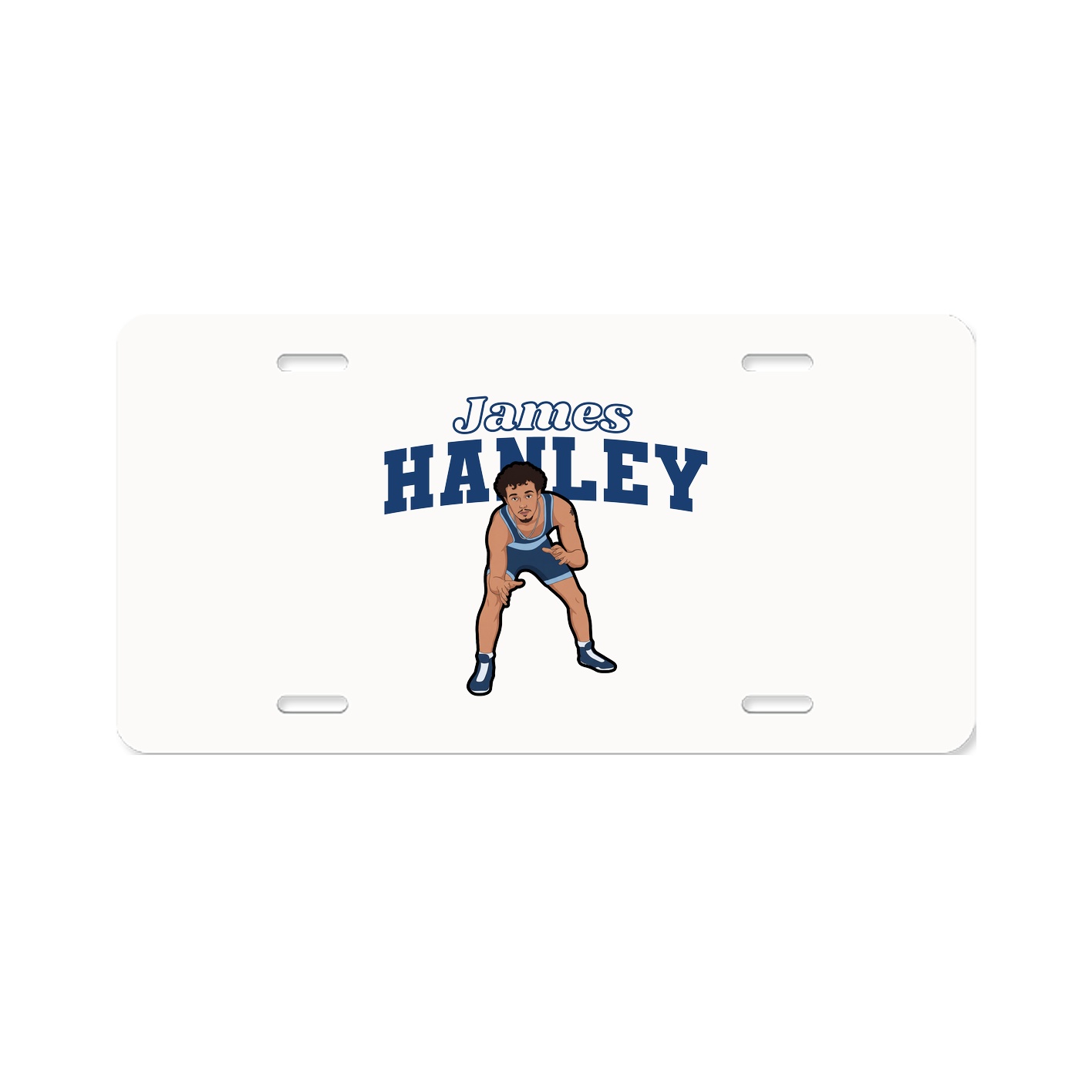 License Plate — Name Arch in Classic