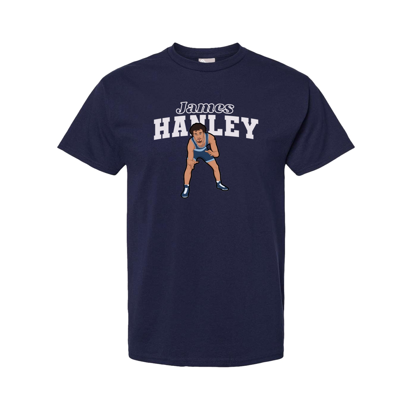 Youth Tee — Name Arch in Navy